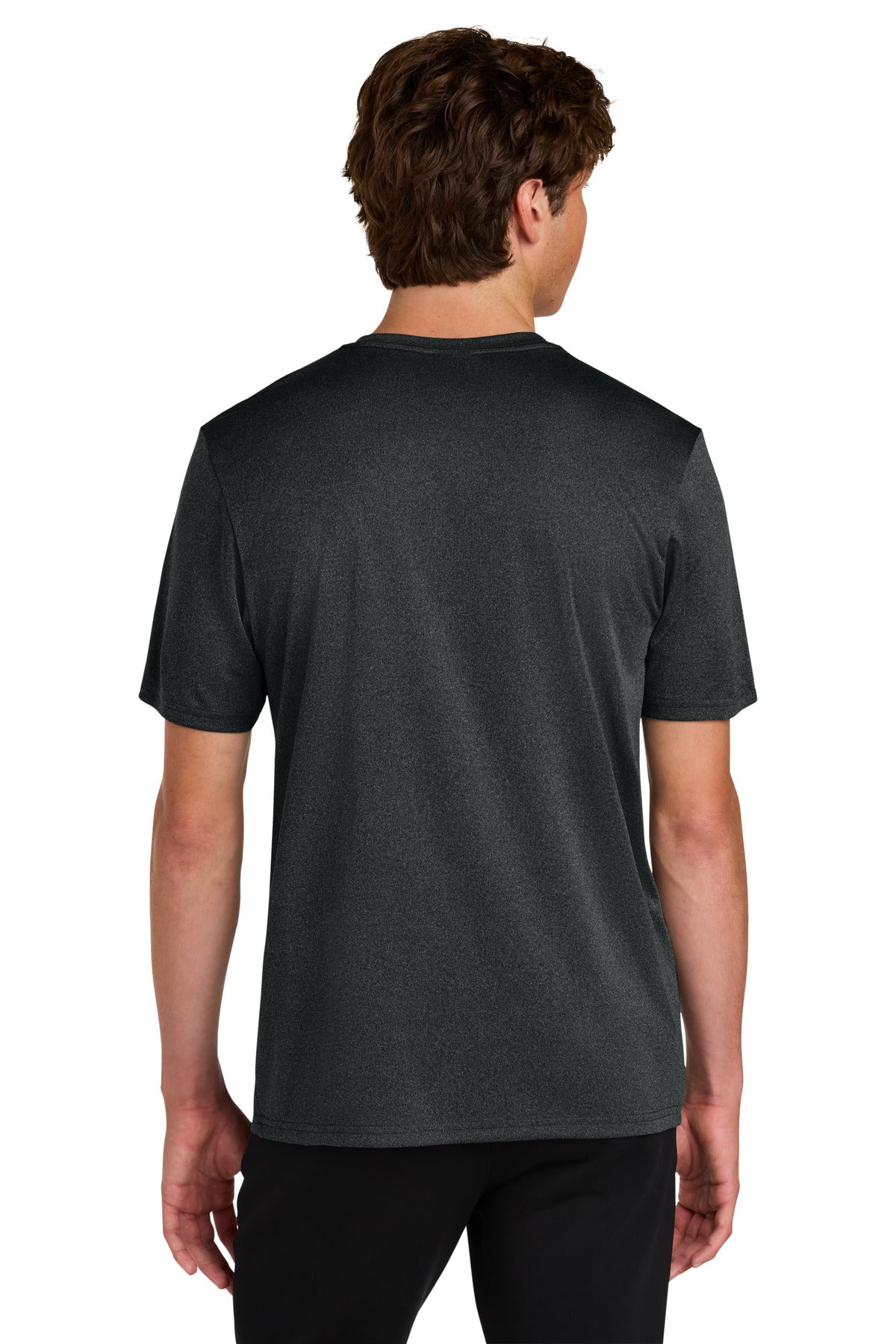 BlkHthr Port & Co Heather Performance Tee PC390
