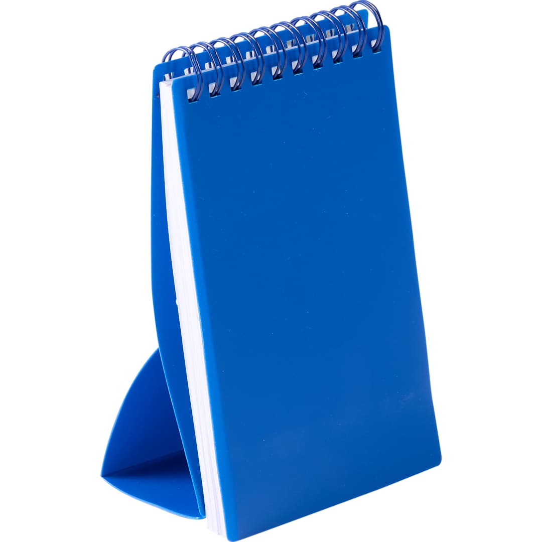 Blue 3" x 5" Recycled Stand Up Pocket Jotter plain
