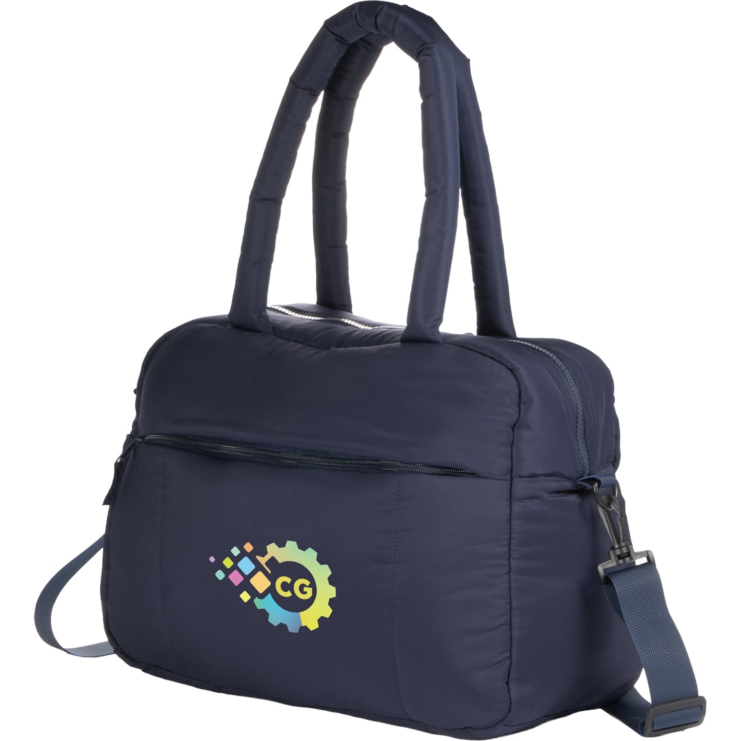 Blue Puffer Recycled Duffle Bag