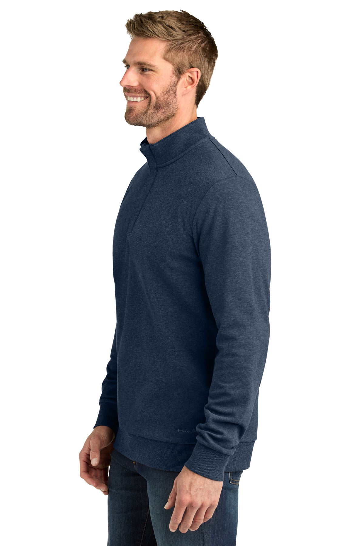BlueHthr TravisMathew Ocean Villa 1/4-Zip TMA41421