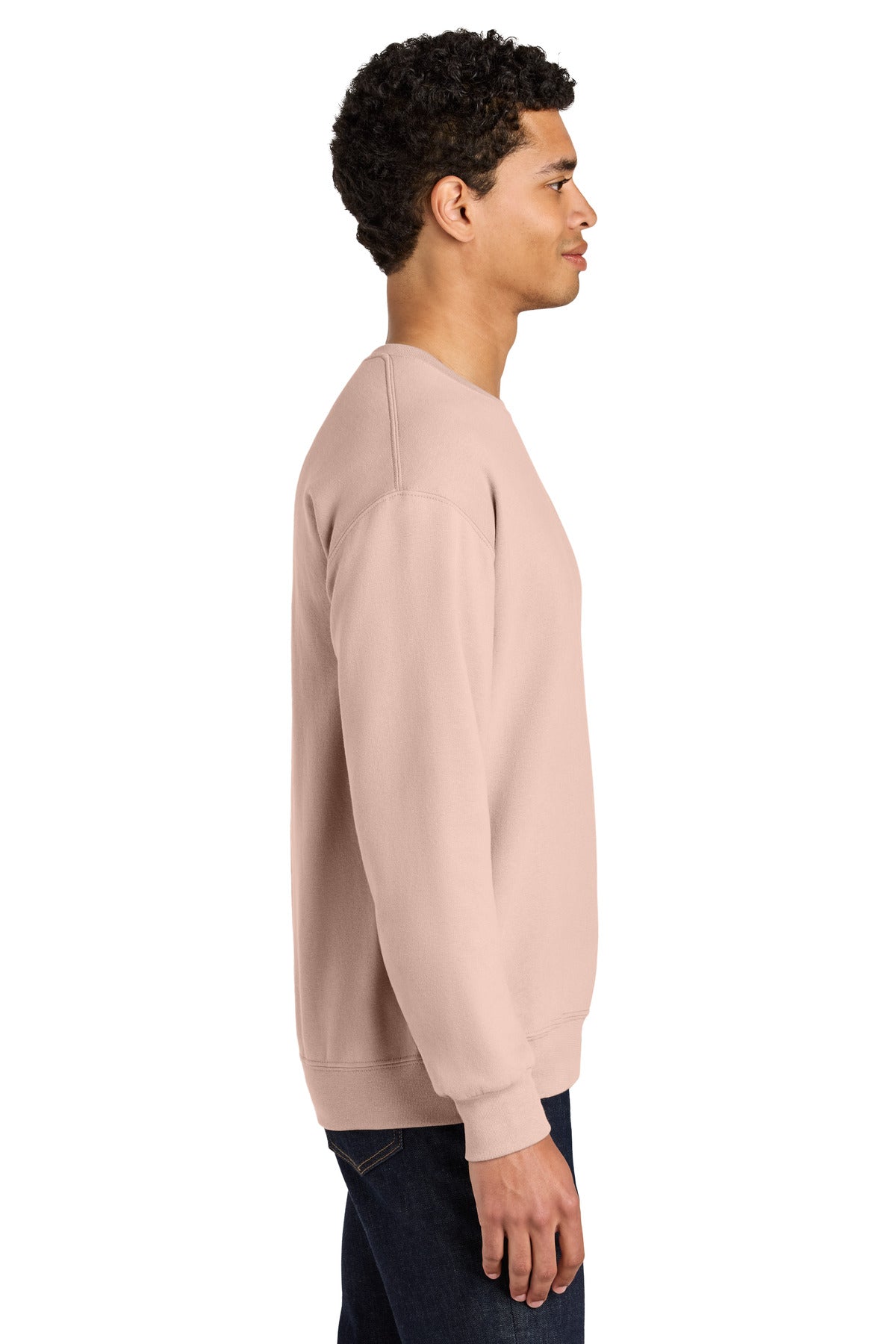 BlushPink Jerzees Ultimate Unisex CVC Ring Spun Crewneck Sweatshirt IC48M