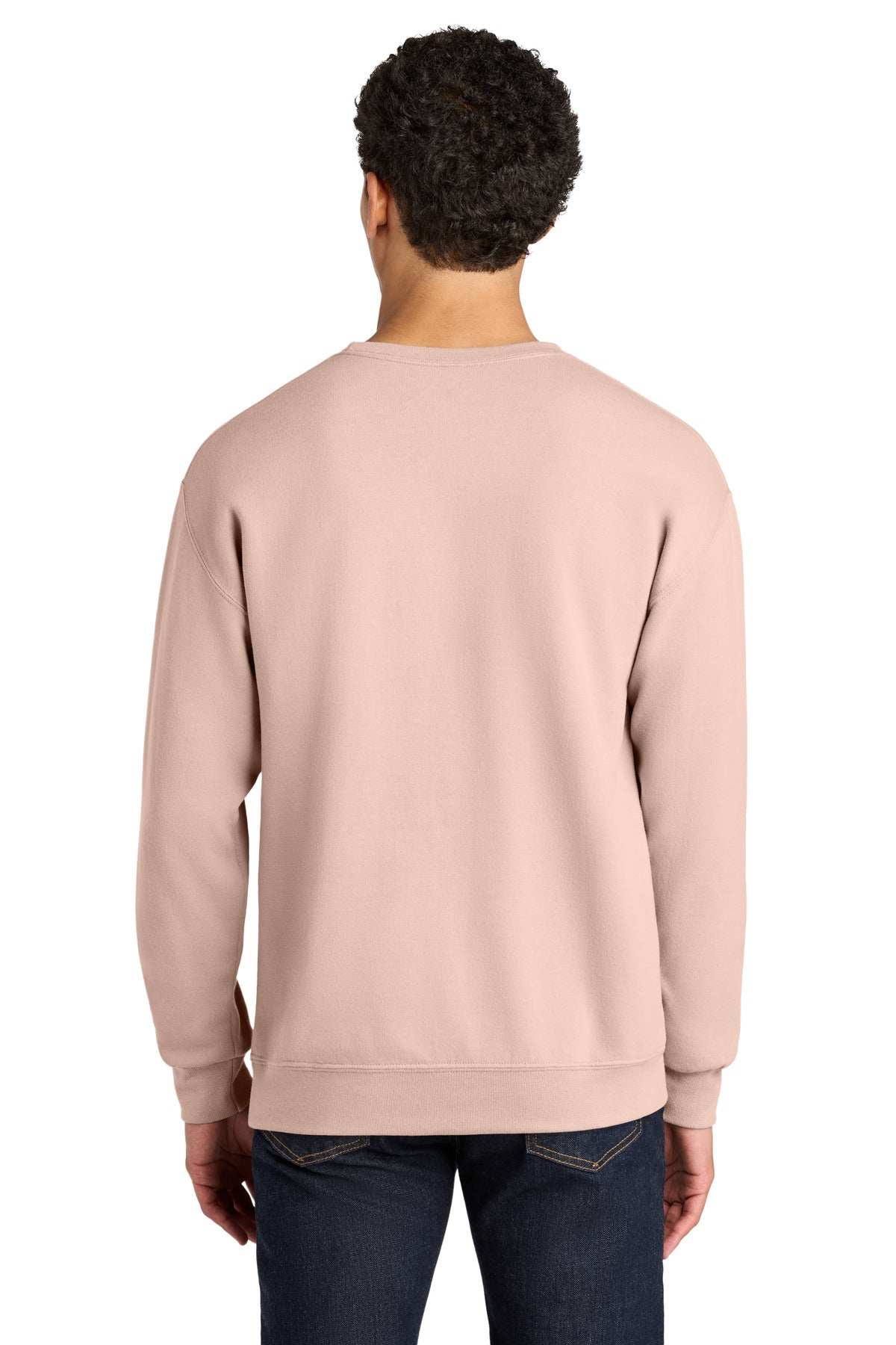 BlushPink Jerzees Ultimate Unisex CVC Ring Spun Crewneck Sweatshirt IC48M