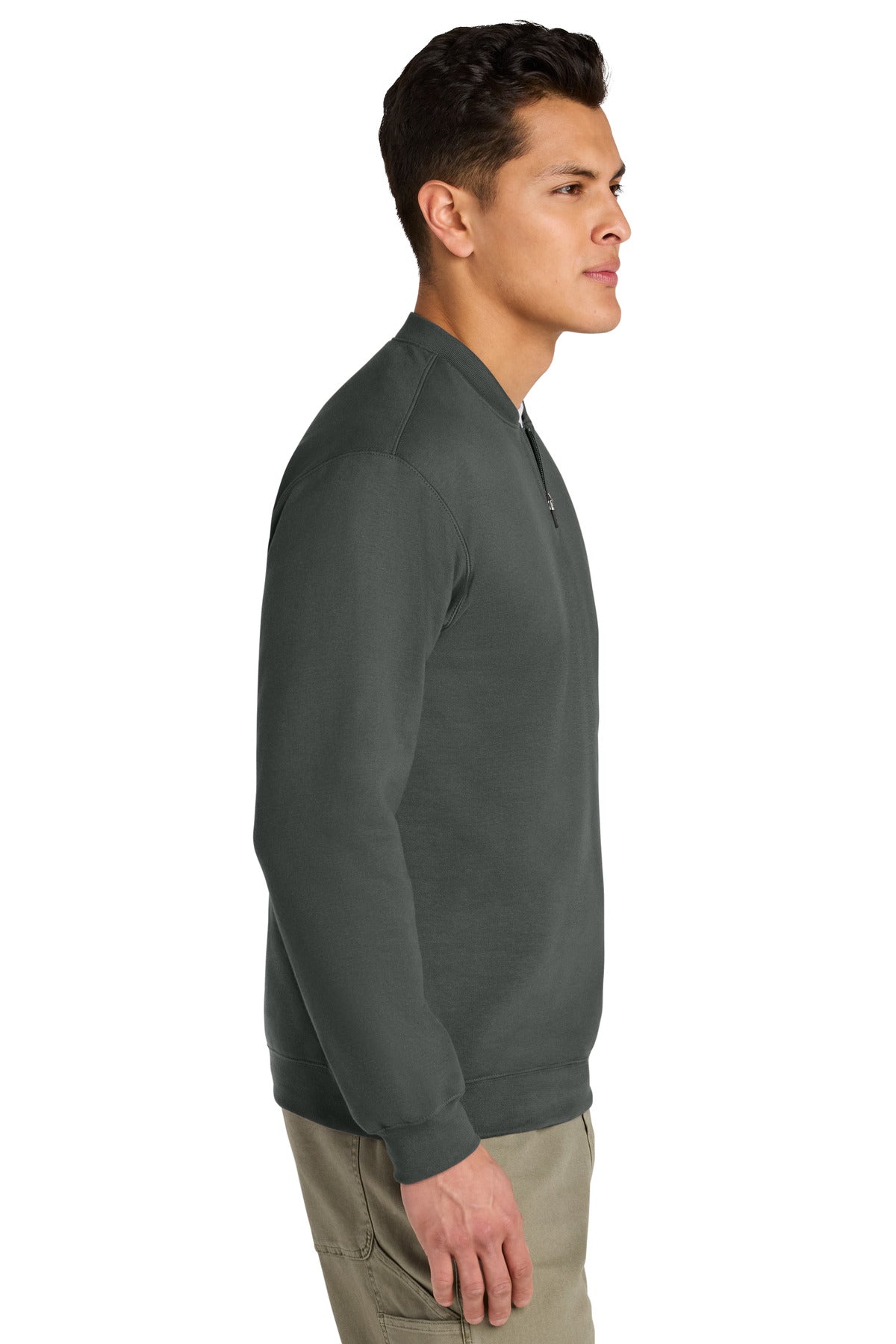 Charcoal Gildan Softstyle Midweight Fleece 1/4-Zip SF008