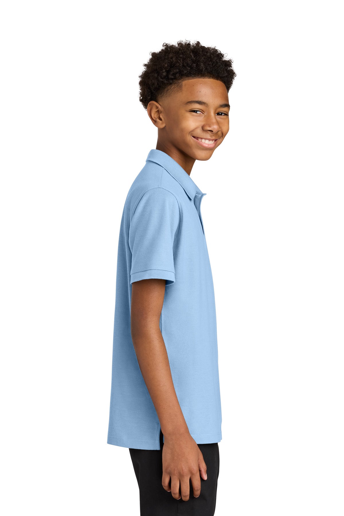 CloudBlue Port Authority Youth Wearever Signature Pique Polo Y200