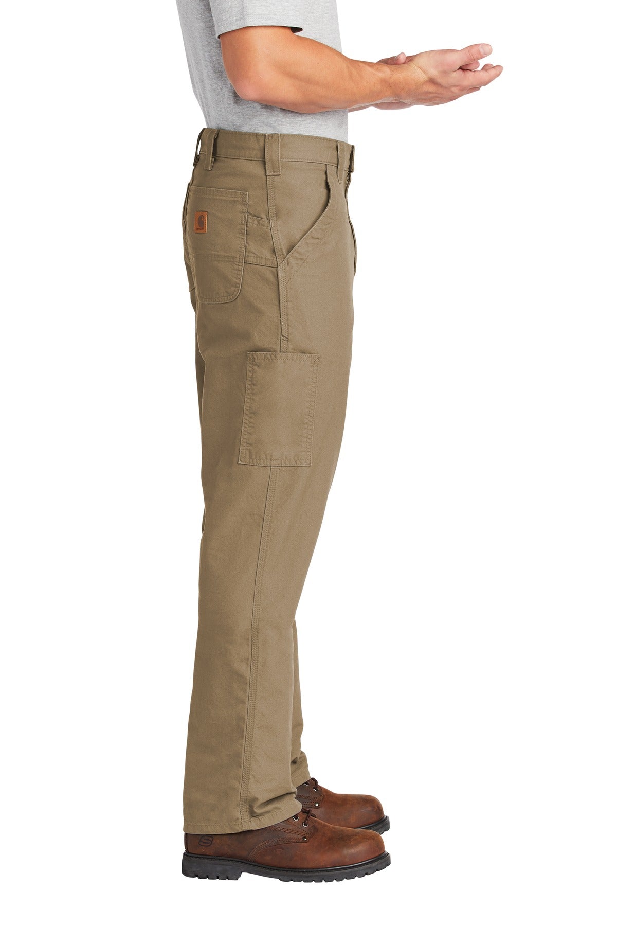 Dark Khaki Carhartt Canvas Work Dungaree. CTB151