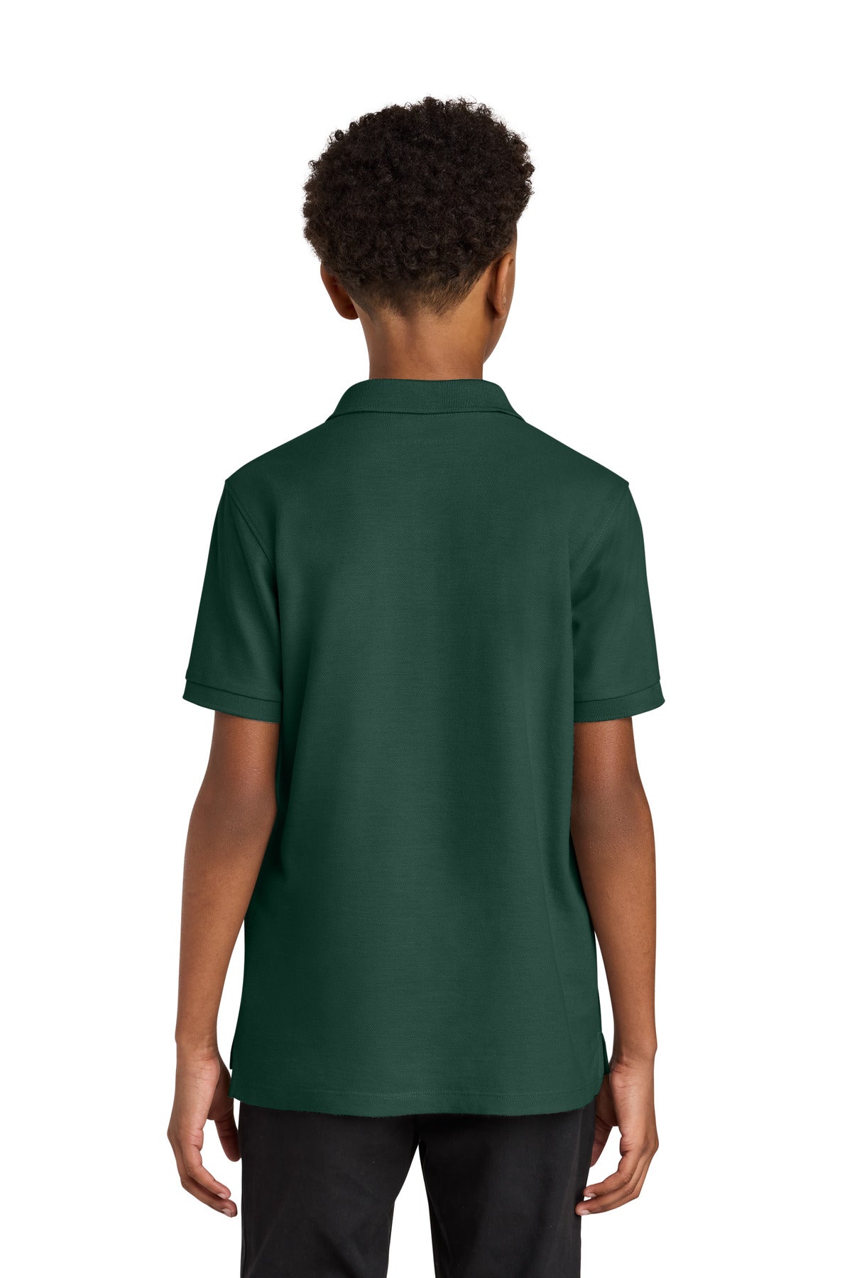 DarkGreen Port Authority Youth Wearever Signature Pique Polo Y200