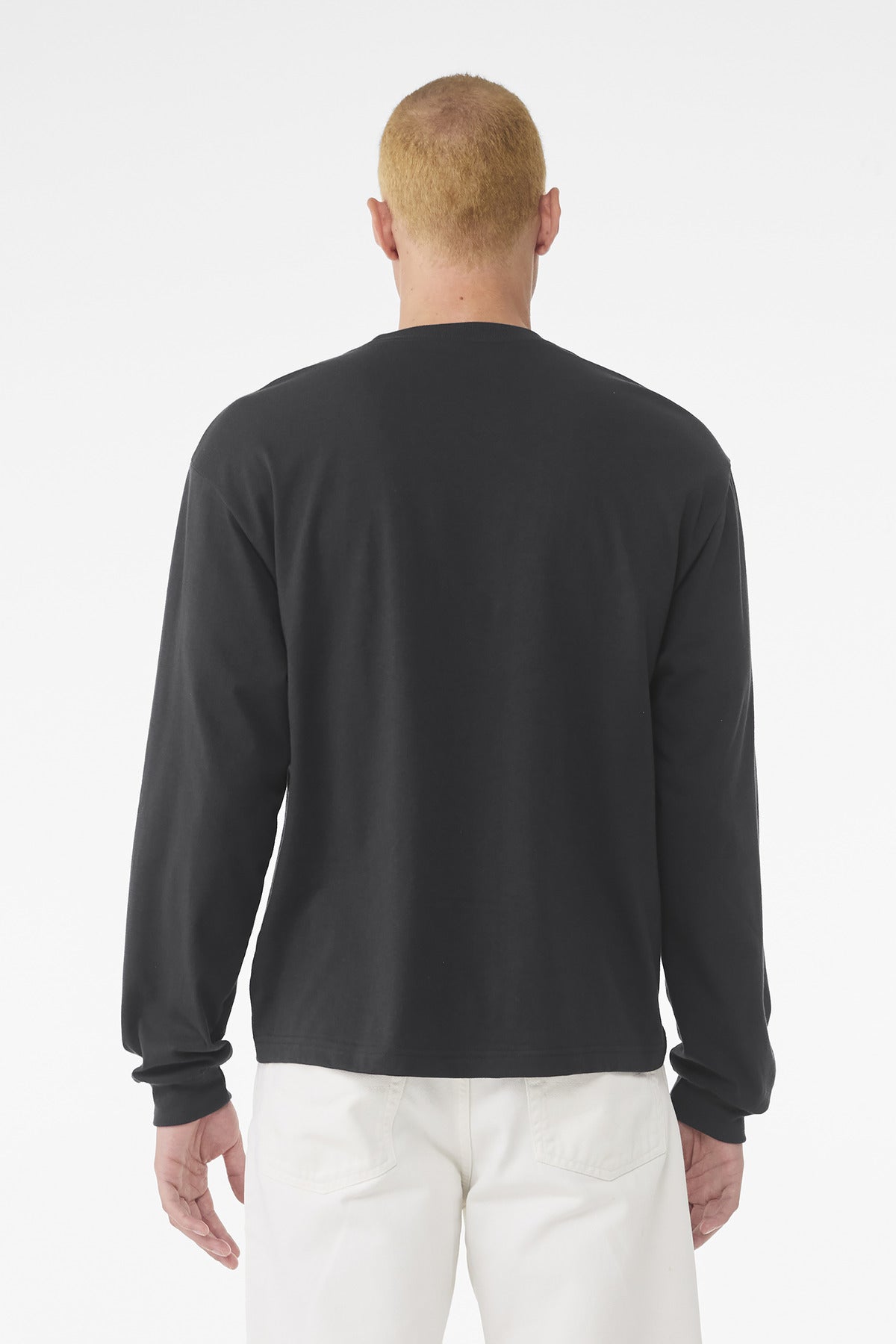 DarkGrey BELLA+CANVAS Unisex 6-Ounce Heavyweight Long Sleeve Tee BC3511