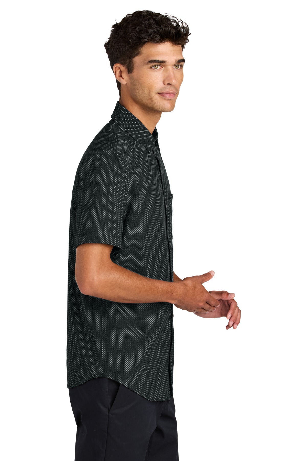 DBkTrglPrt Mercer+Mettle Short Sleeve UV Capital Tech Shirt MM2006