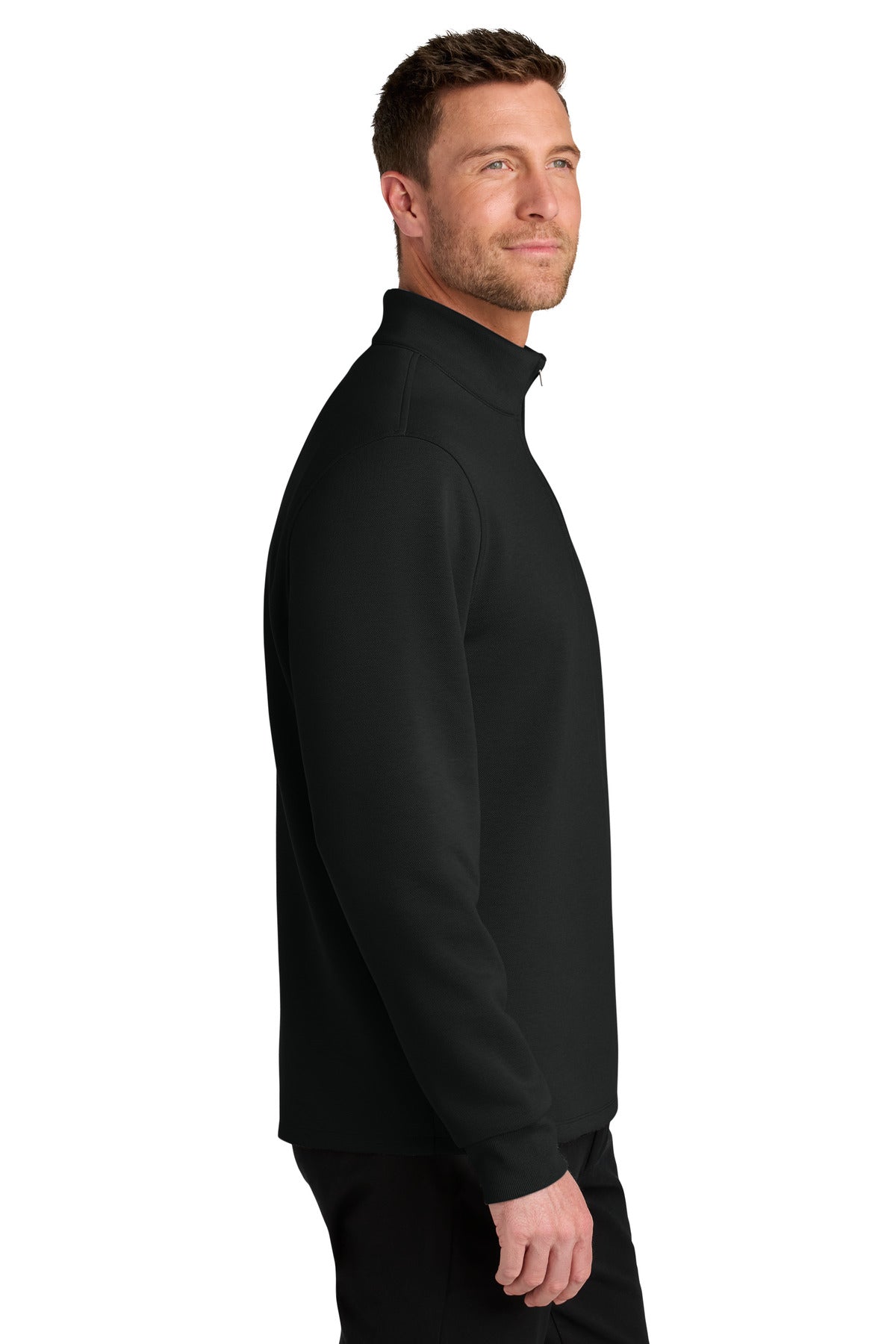 DeepBlack Port Authority Wearever Signature Double Pique 1/4-Zip K210