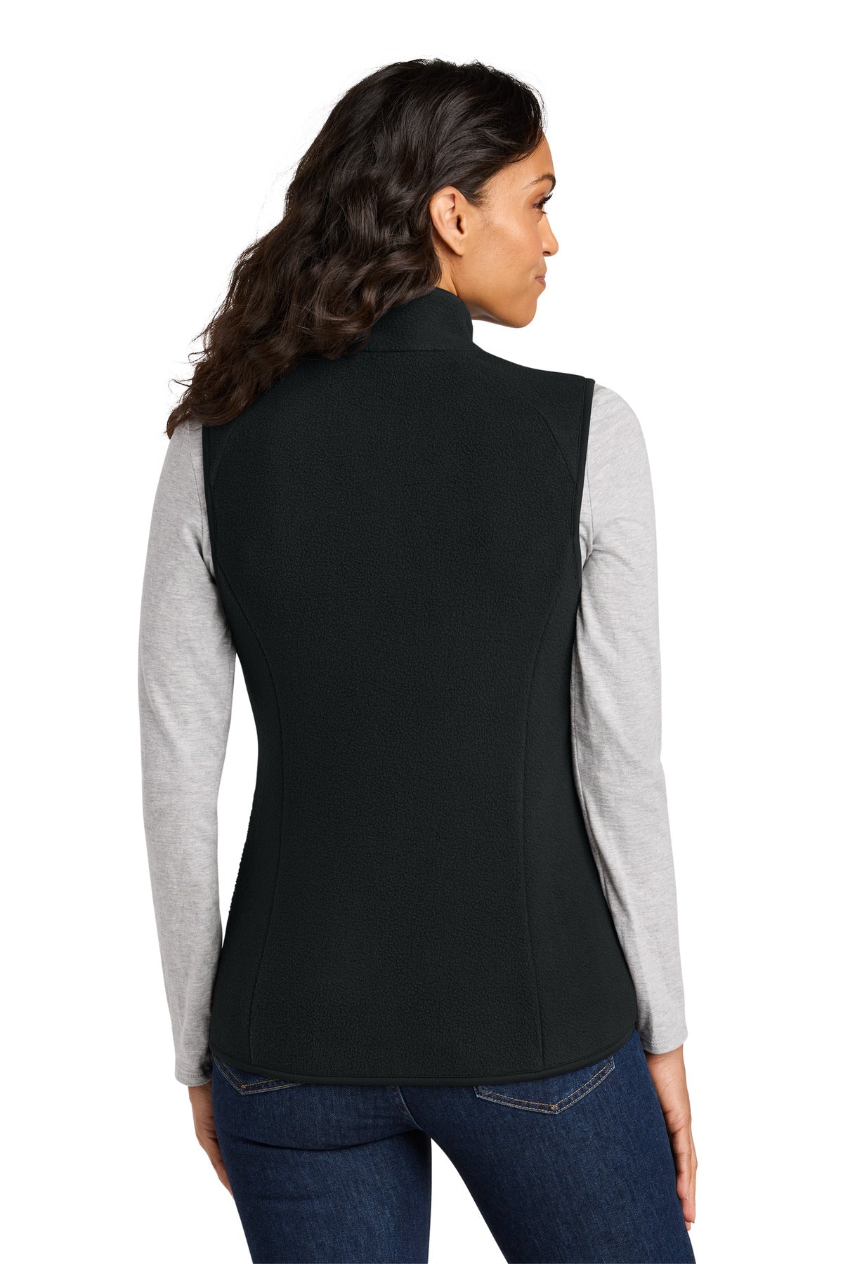 DeepBlack Port Authority Women's C-FREE Fleece Vest L702