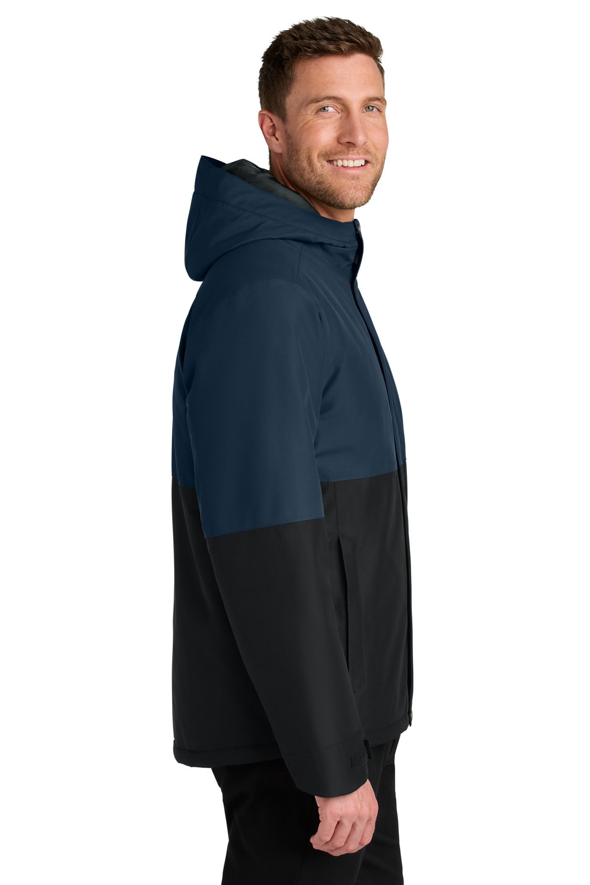 DsBNv/DpBk Port Authority Insulated Heavy Ripstop Jacket J721