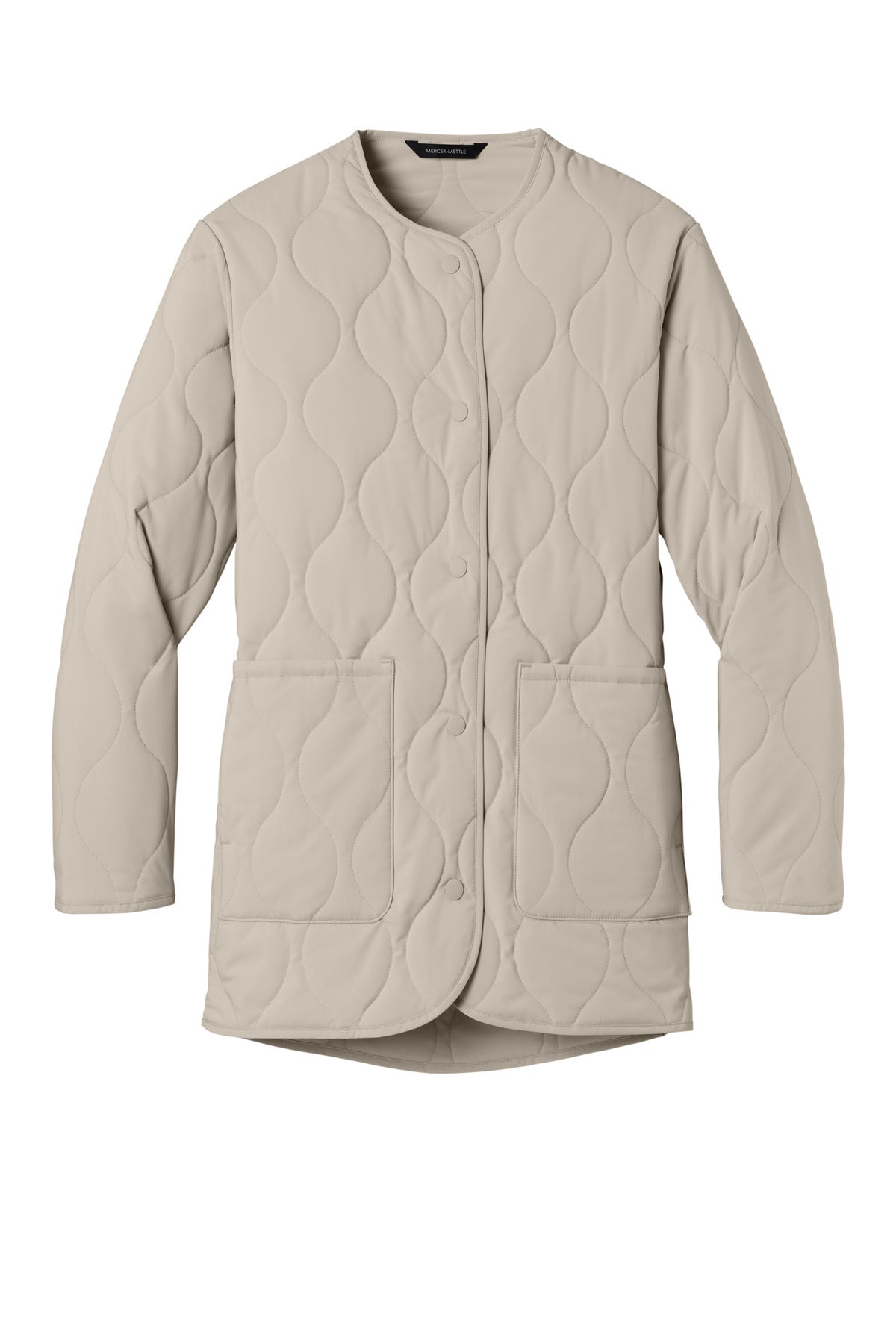 Front View of Almond Mercer+Mettle Women's Quilted Liner Jacket MM7203