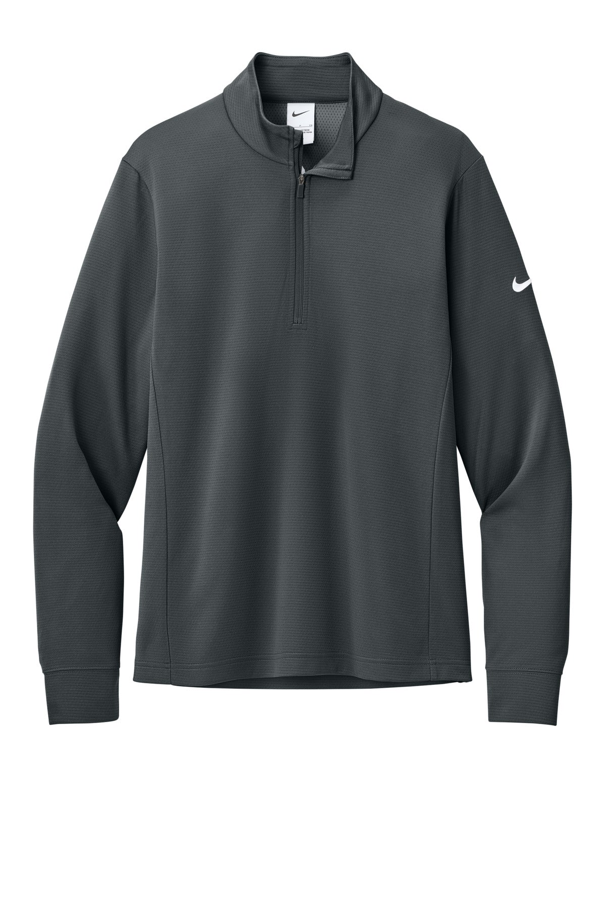 Front View of Anthracite Nike Essential 1/2-Zip Cover-Up NKHM8036