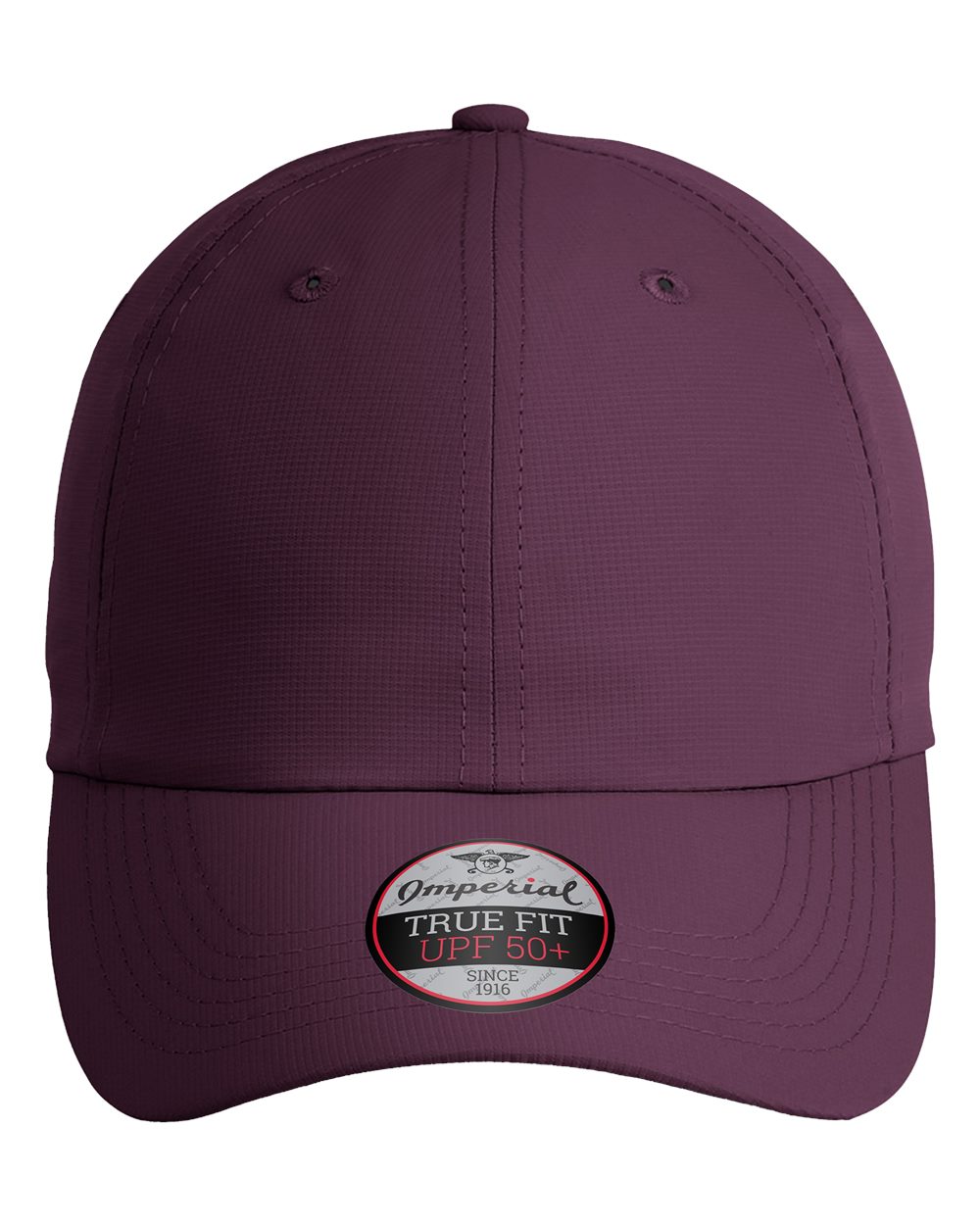 Front View of Aubergine The Original Performance Cap - X210P