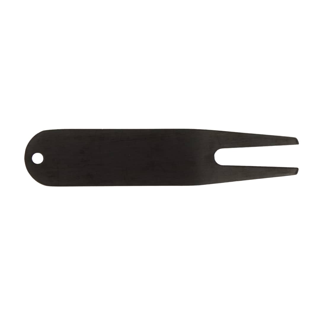 Front View of Black Classic Metal Divot Tool plain