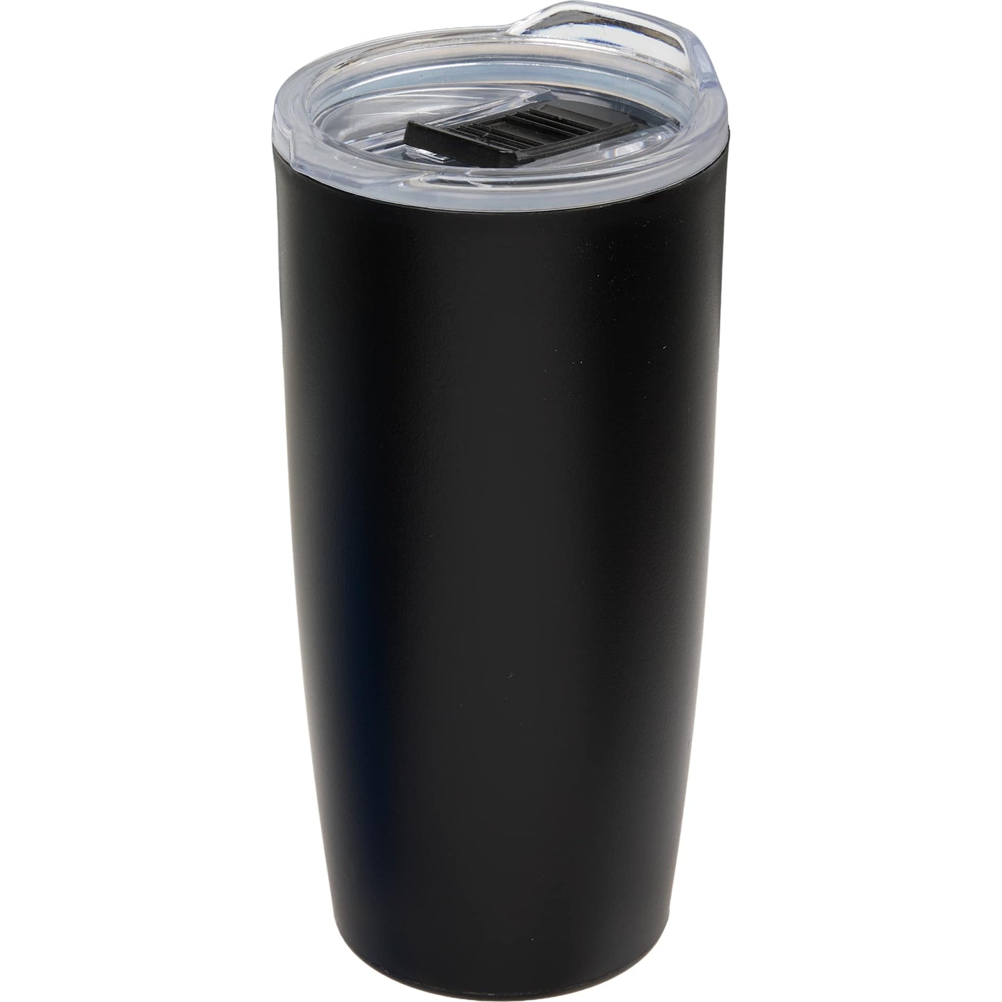 Front View of Black Coastal Double Wall Tumbler 22 oz plain