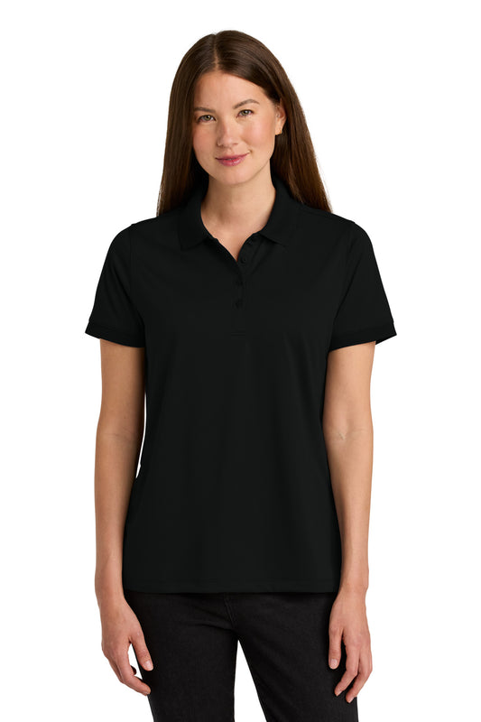 Front View of Black CornerStone Women's Workwear Pro Polo CS451