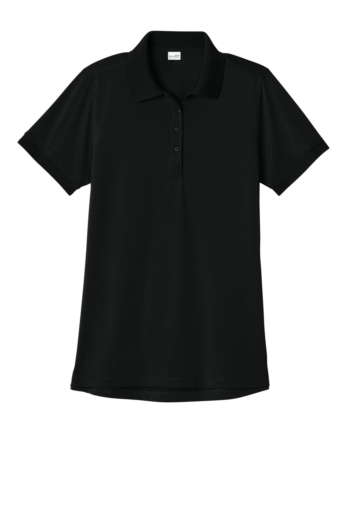 Front View of Black CornerStone Women's Workwear Pro Polo CS451