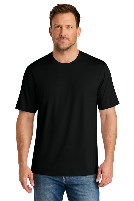Front View of Black CornerStone Workwear Pro Short Sleeve Tee CS440