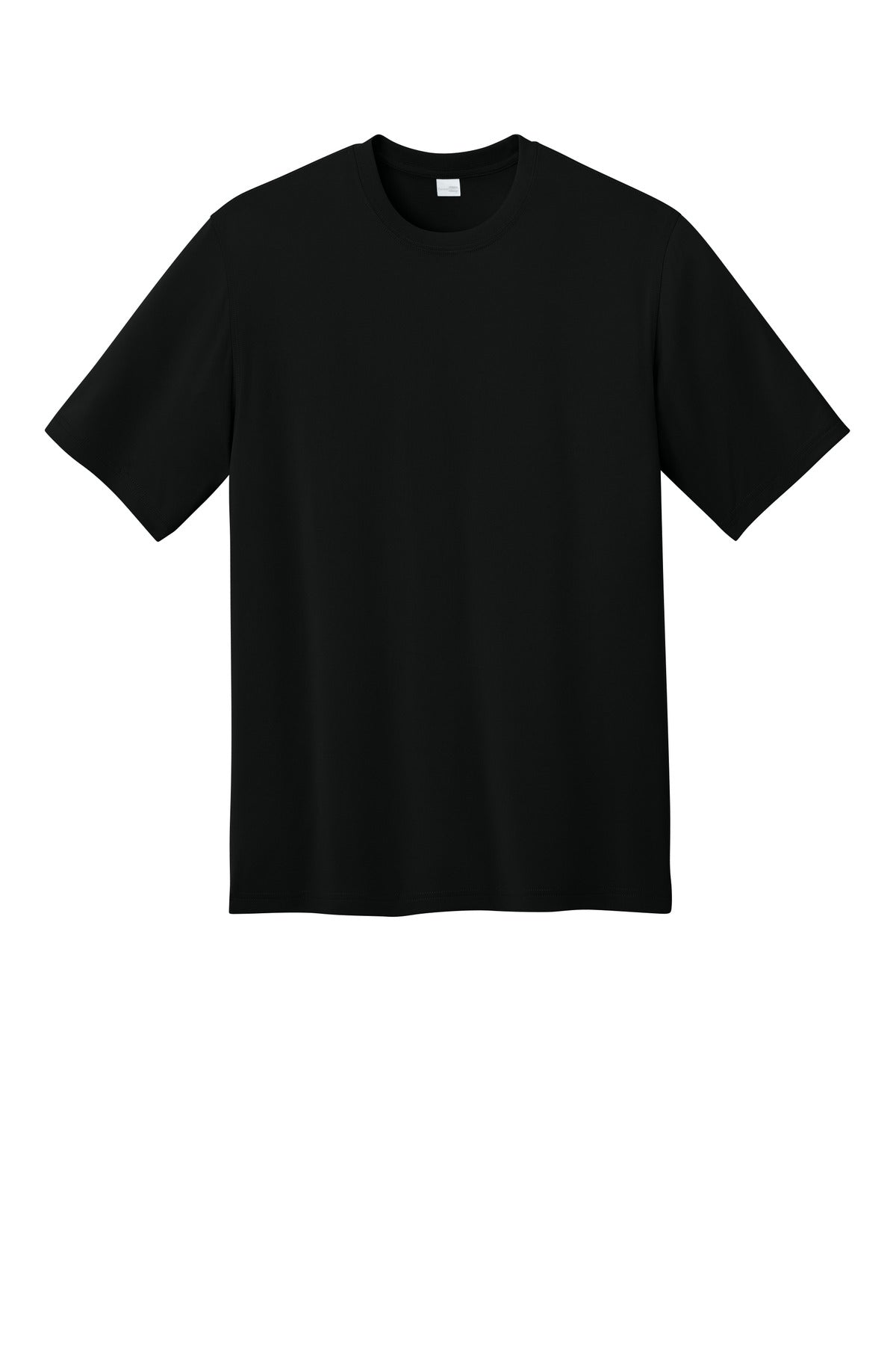 Front View of Black CornerStone Workwear Pro Short Sleeve Tee CS440