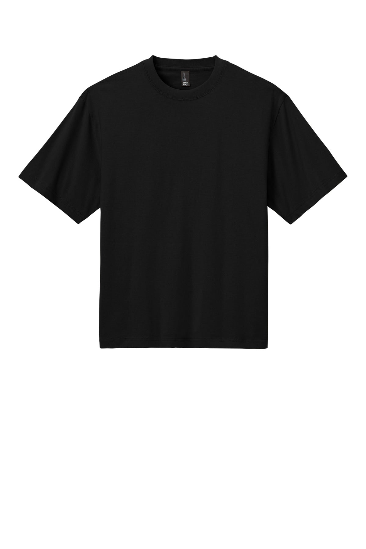 Front View of Black District Heavyweight Very Important Tee DT6065
