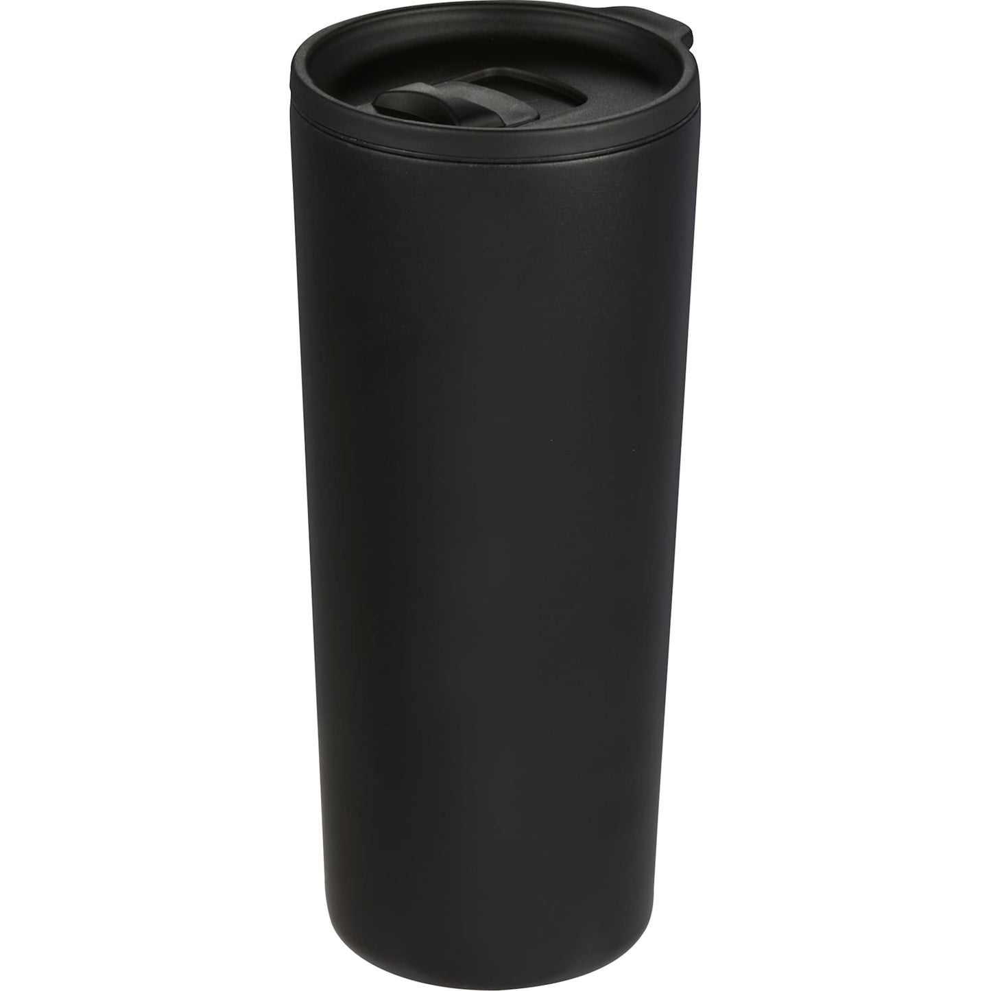 Front View of Black Leeston Copper Vacuum Insulated Tumbler 24oz plain
