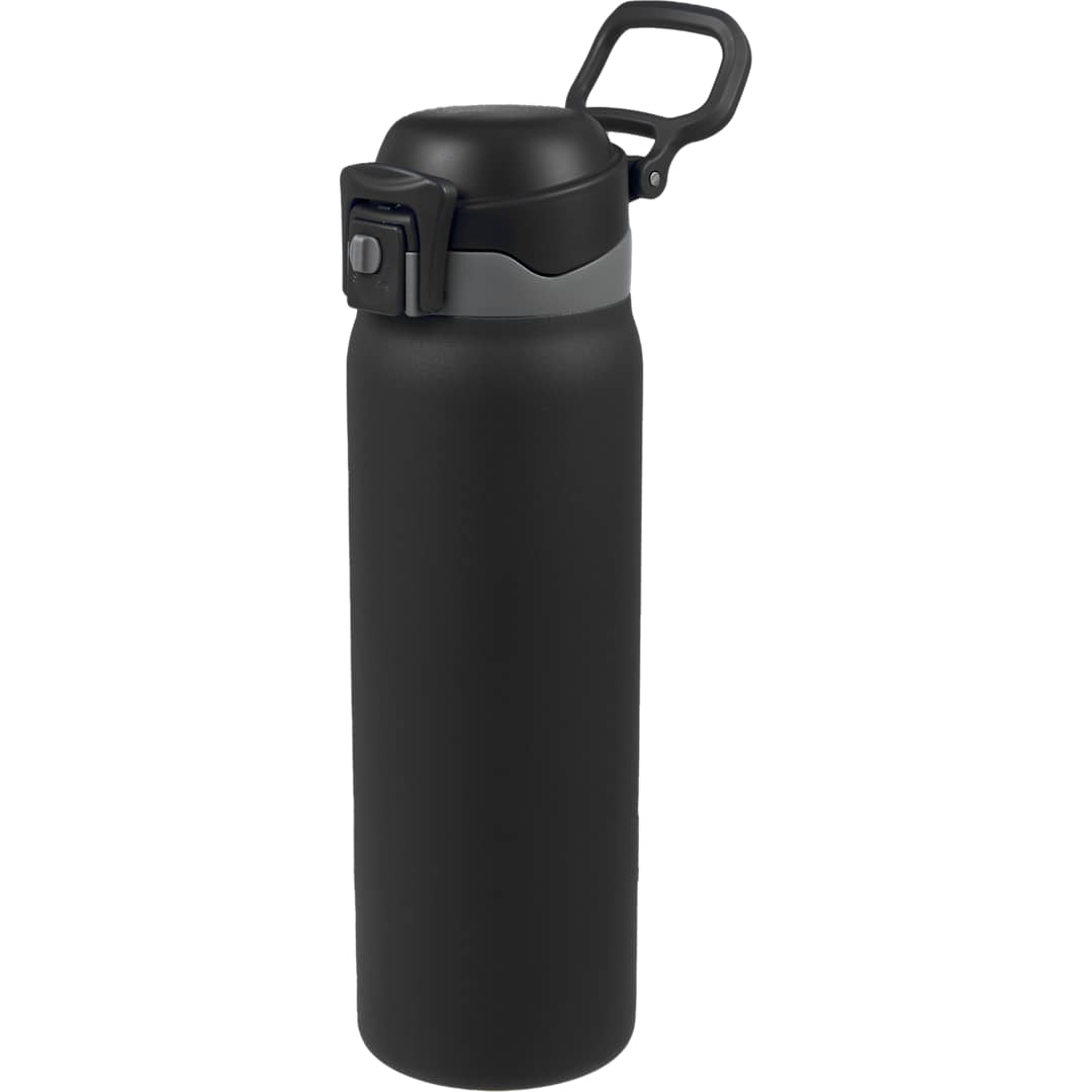Front View of Black Rhine 2 in 1 Vacuum Eco-Friendly Bottle 30oz plain