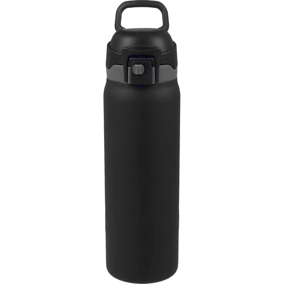 Front View of Black Rhine 2 in 1 Vacuum Eco-Friendly Bottle 30oz plain