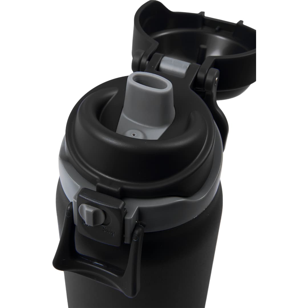 Front View of Black Rhine 2 in 1 Vacuum Eco-Friendly Bottle 30oz