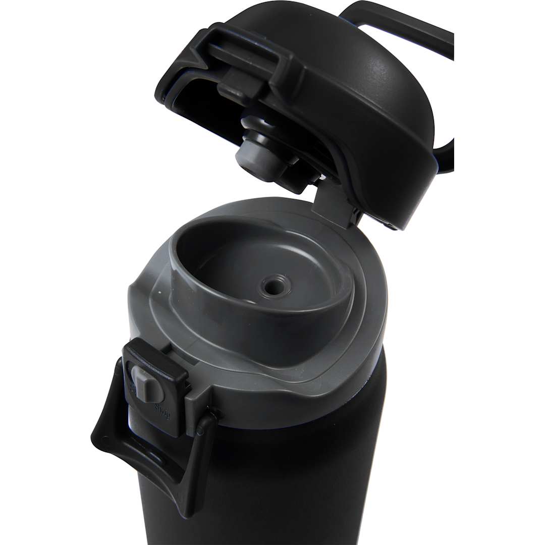Front View of Black Rhine 2 in 1 Vacuum Eco-Friendly Bottle 30oz