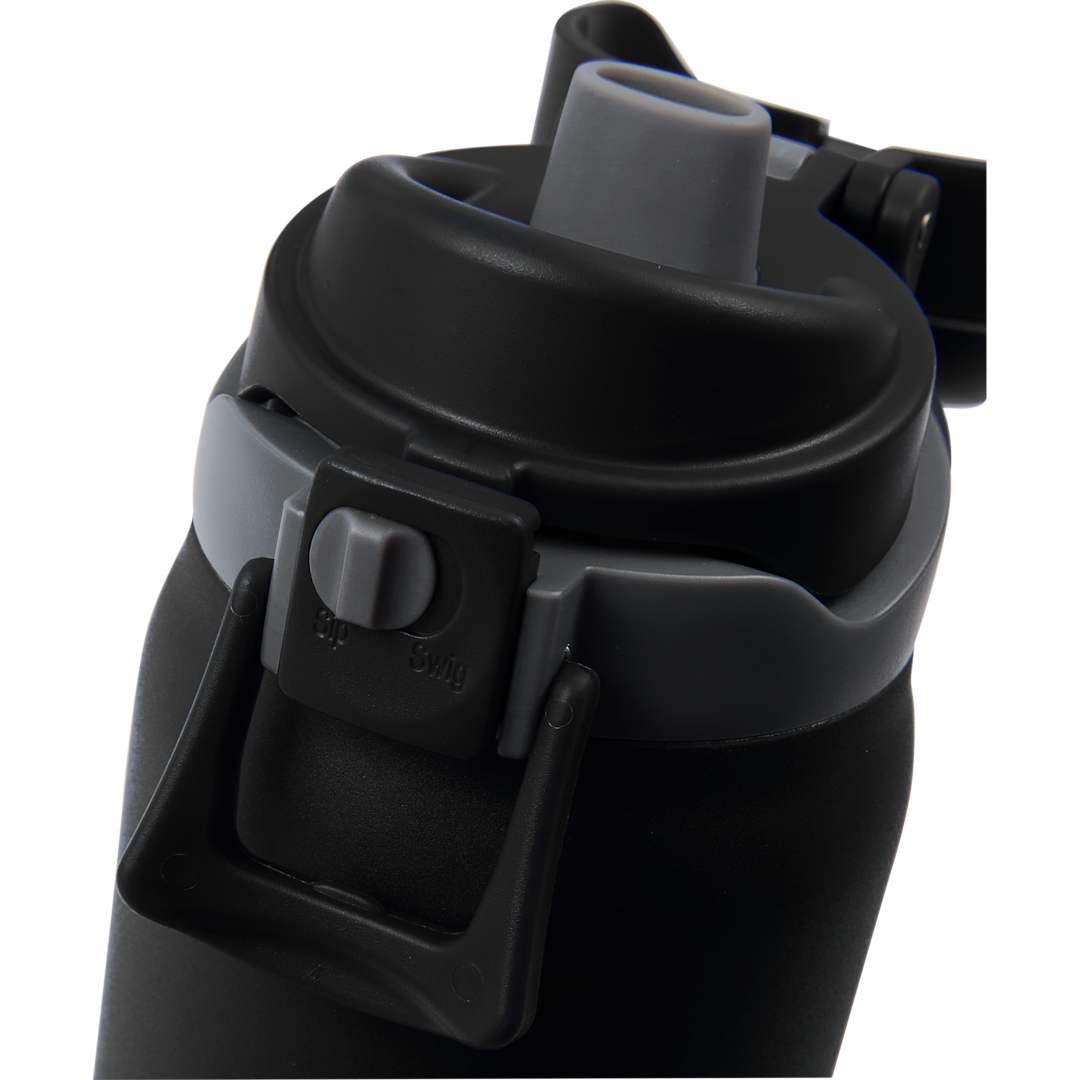 Front View of Black Rhine 2 in 1 Vacuum Eco-Friendly Bottle 30oz