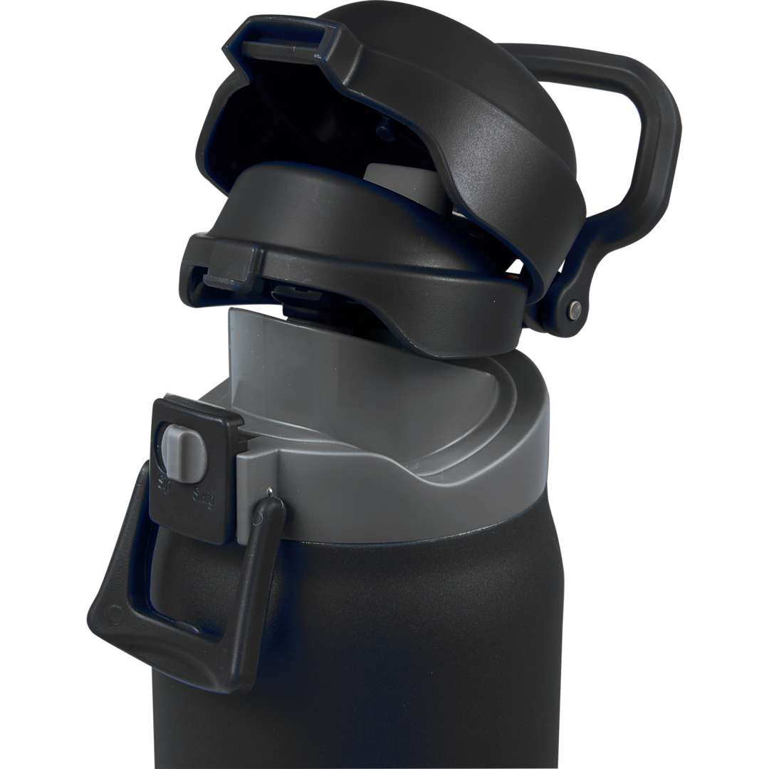 Front View of Black Rhine 2 in 1 Vacuum Eco-Friendly Bottle 30oz