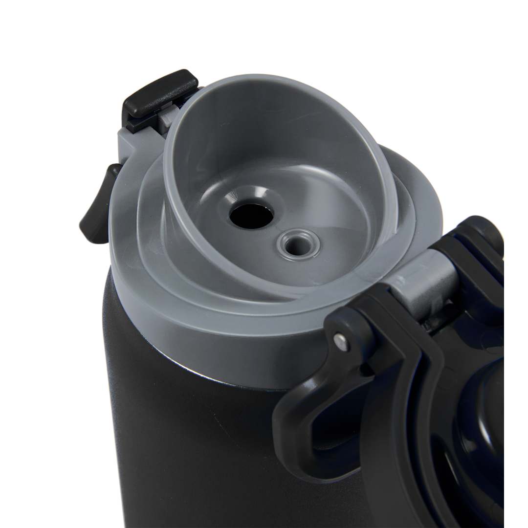 Front View of Black Rhine 2 in 1 Vacuum Eco-Friendly Bottle 30oz