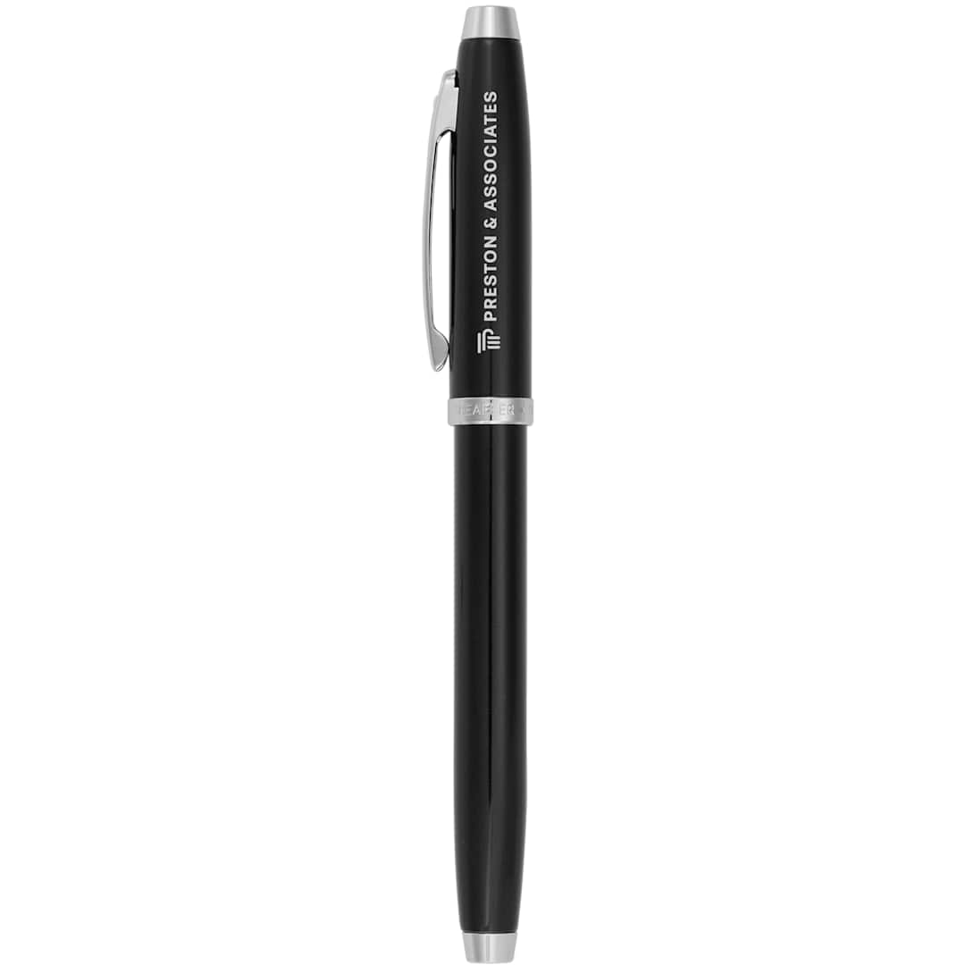 Front View of Black Sheaffer® 100 Glossy Lacquer Roller Ball