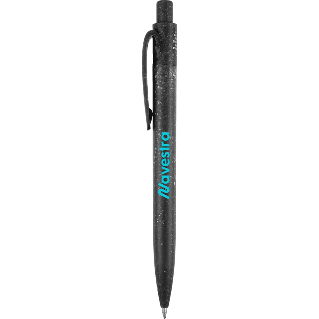 Front View of Black Shoreside Gel Pen