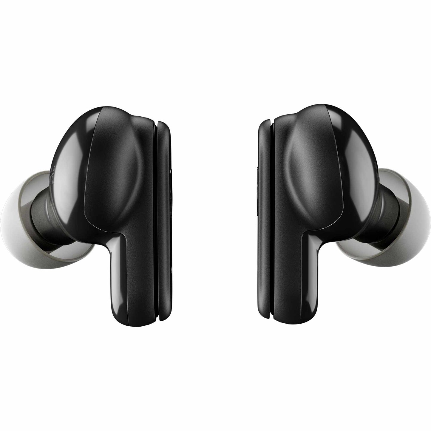 Front View of Black Skullcandy Dime Evo True Wireless Earbuds
