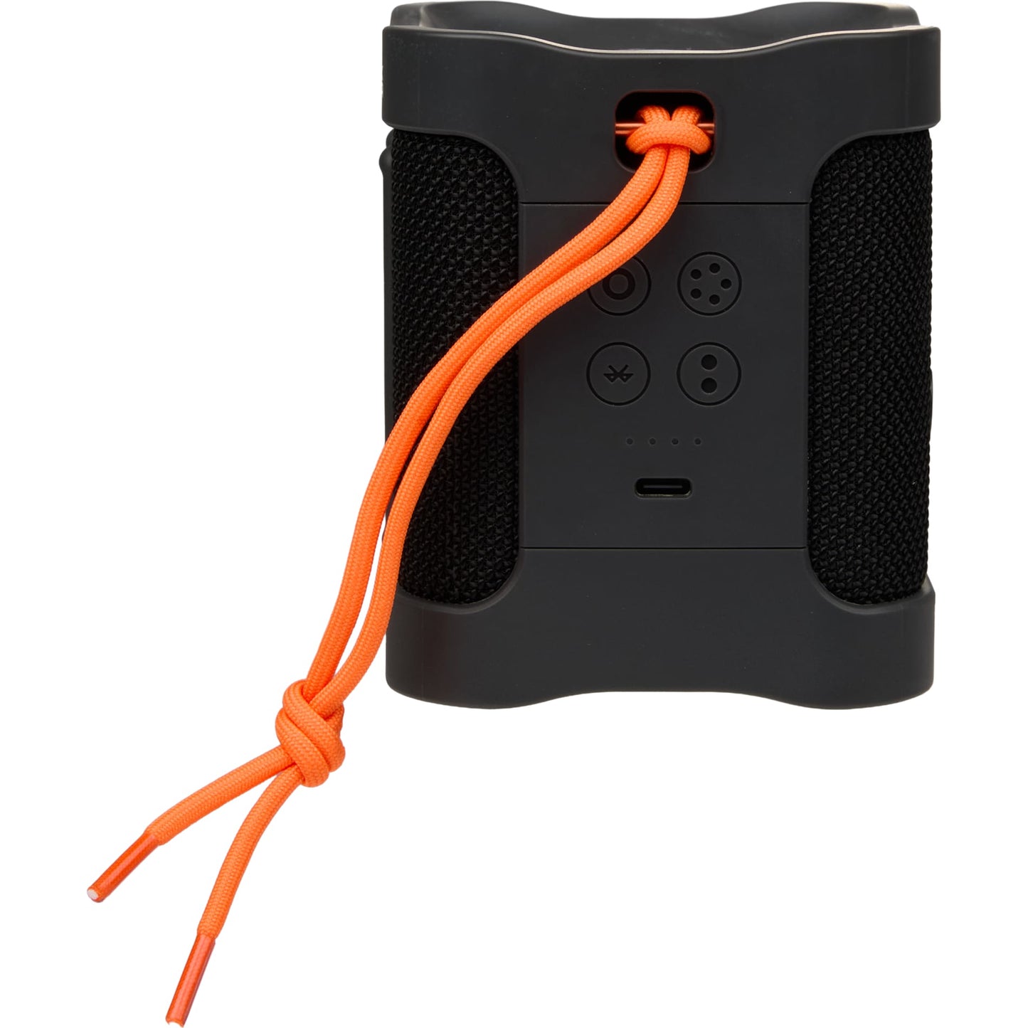 Front View of Black Skullcandy Terrain Mini 2 Bluetooth Speaker plain
