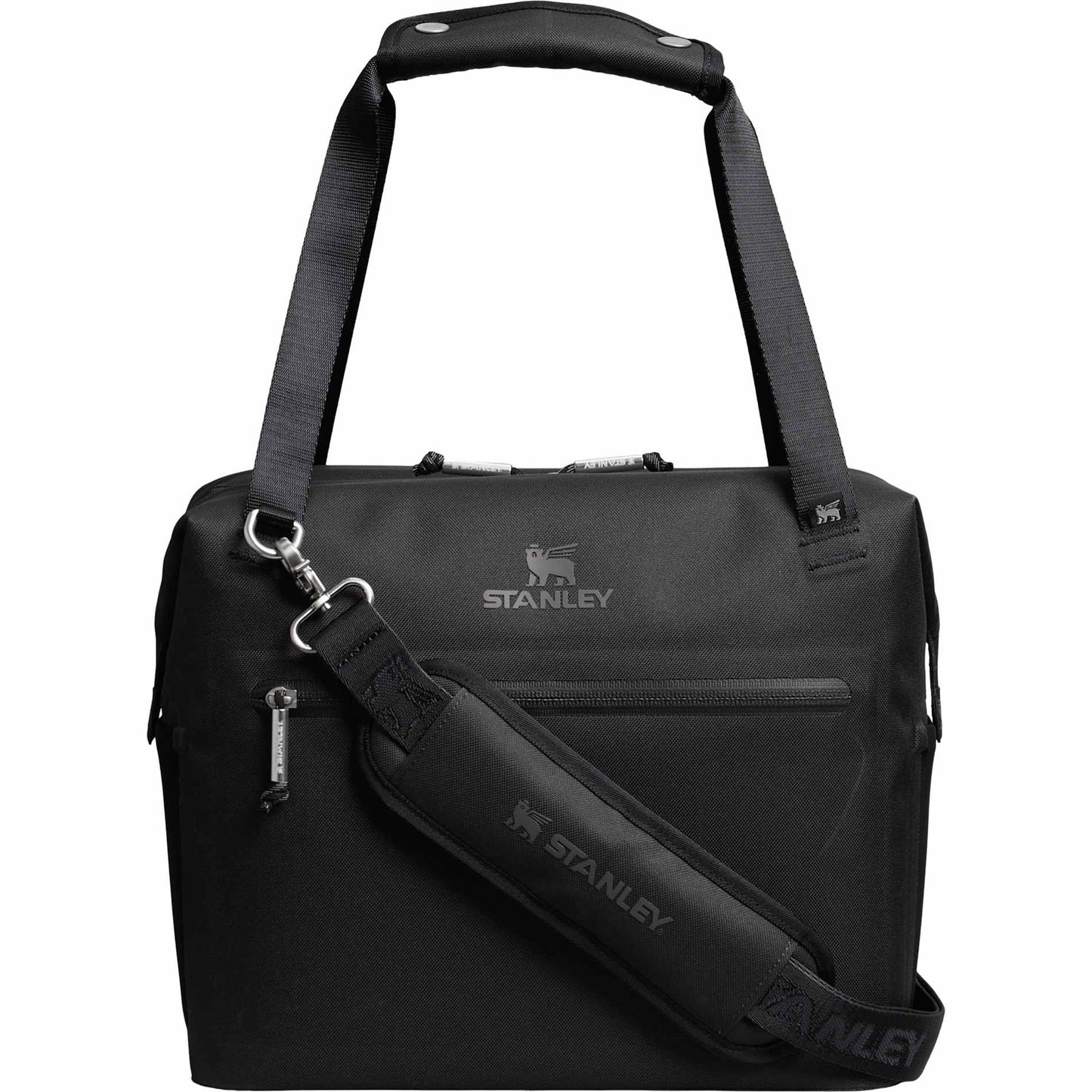Front View of Black Stanley Julienne Midi 20 Can Cooler plain