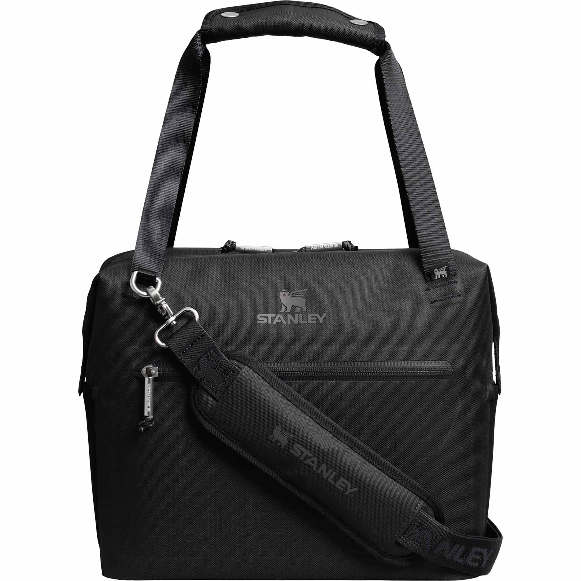 Front View of Black Stanley Julienne Midi 20 Can Cooler plain