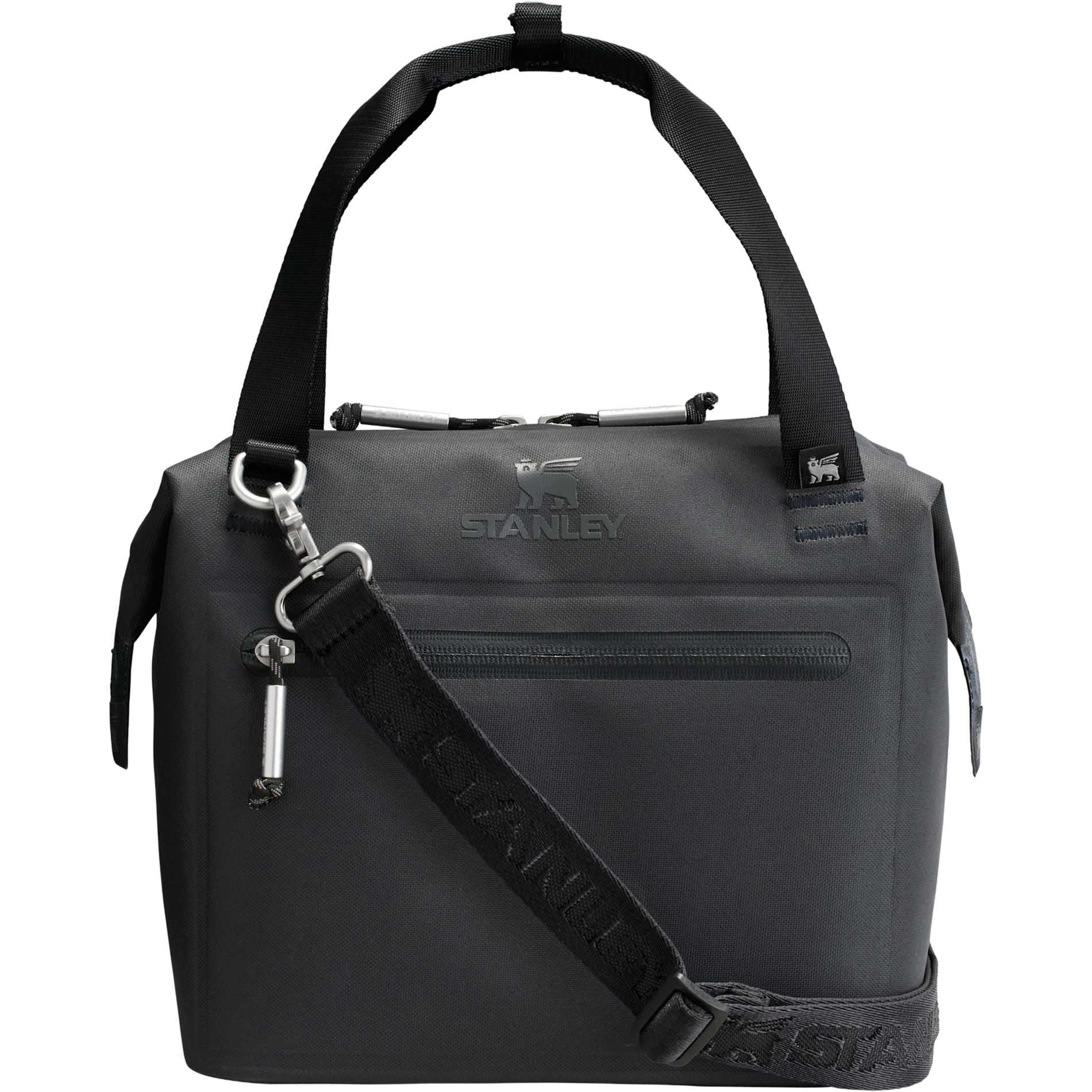 Front View of Black Stanley Julienne Mini 10 Can Cooler plain
