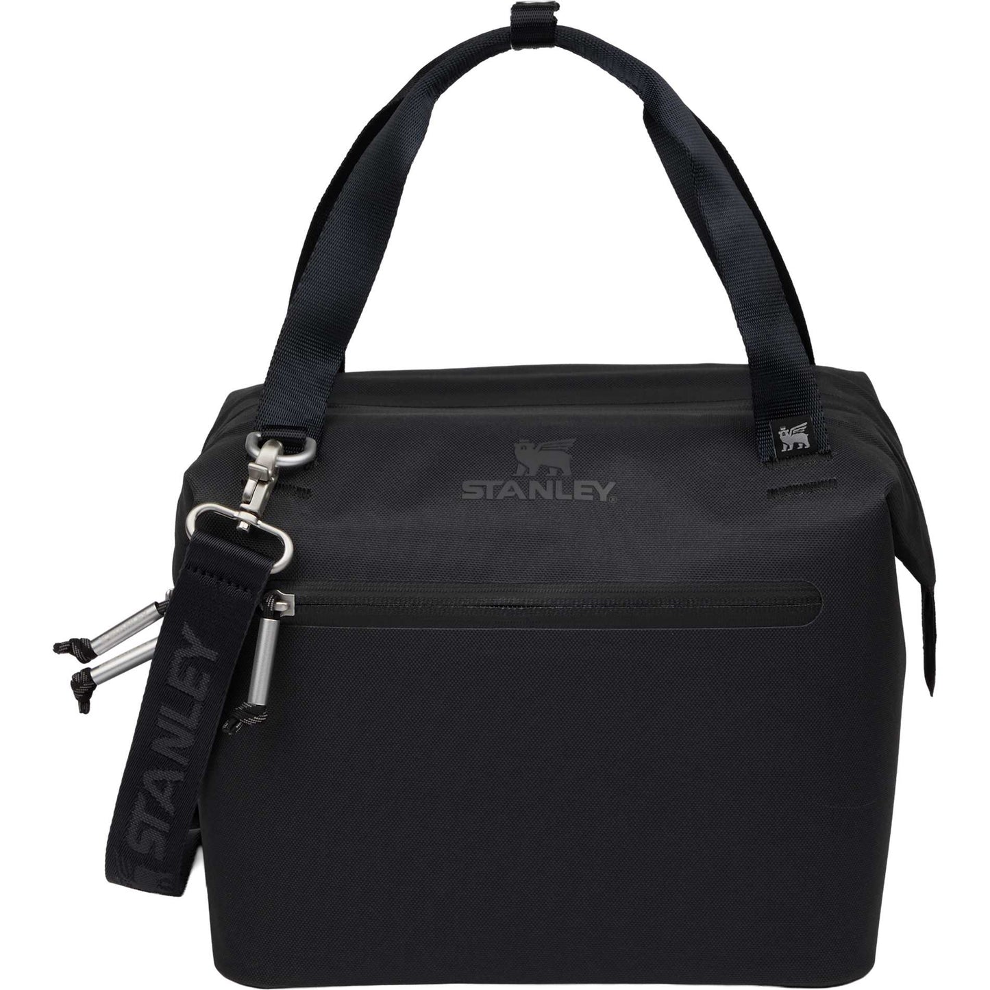 Front View of Black Stanley Julienne Mini 10 Can Cooler plain