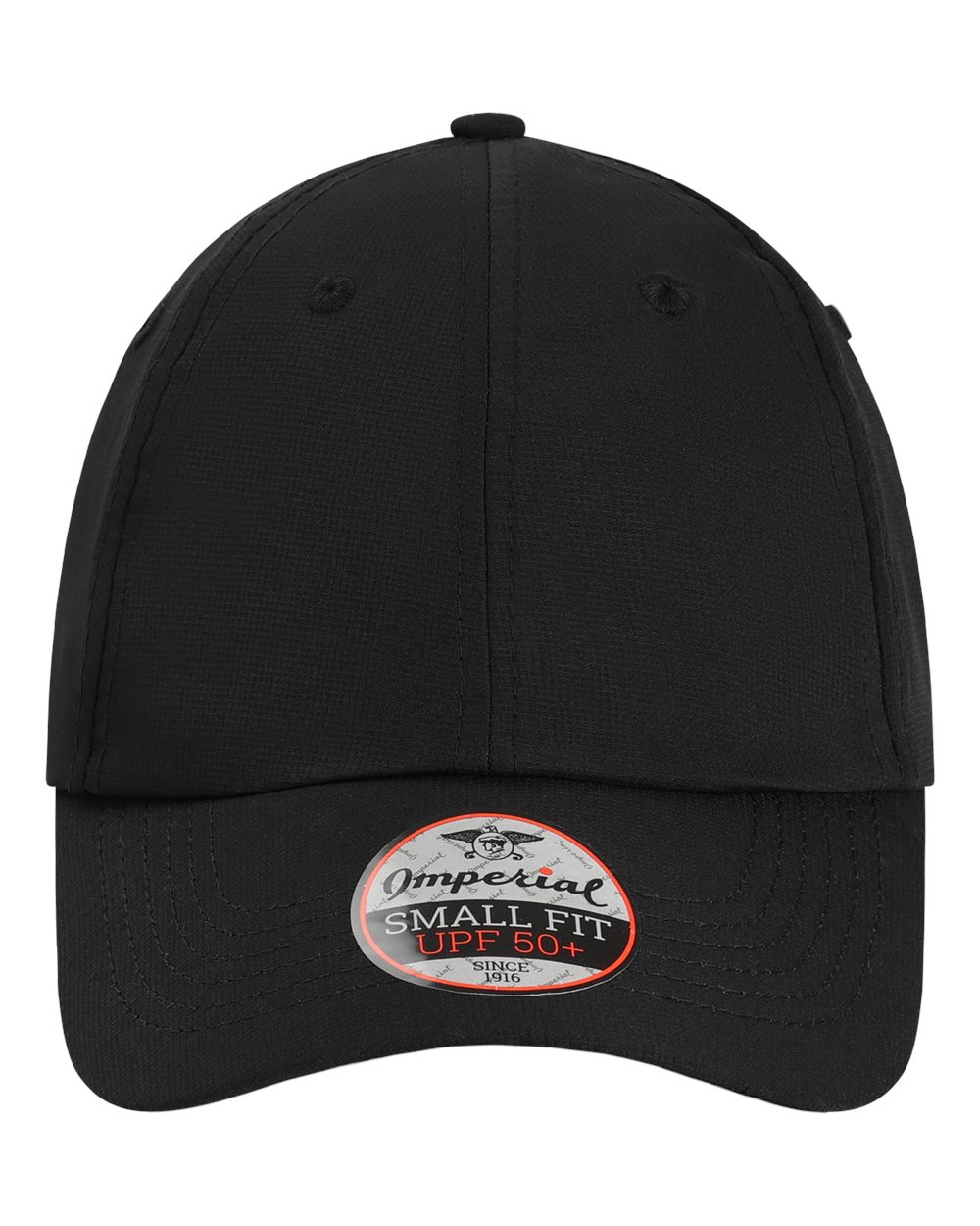 Front View of Black The Original Small Fit Women's Performance Cap - L210P