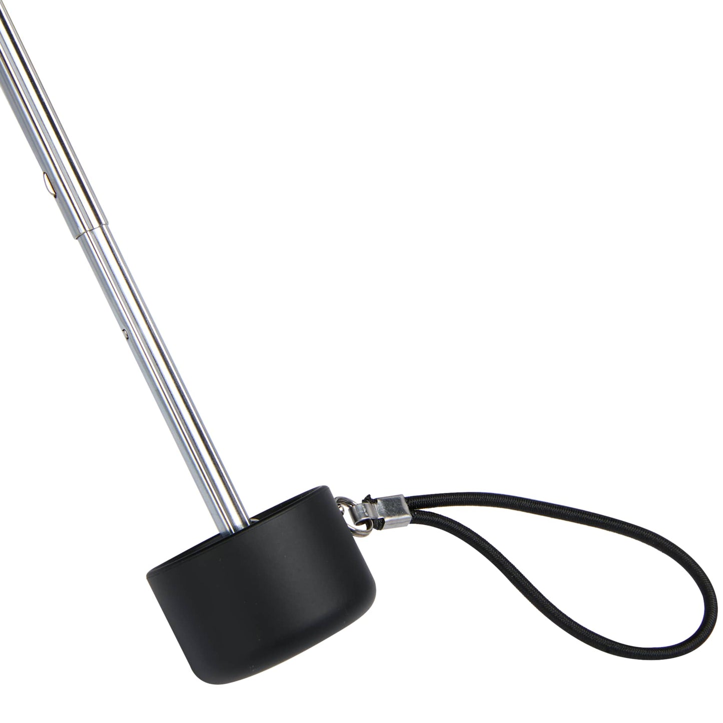 Front View of Black totes® 38" Mini Travel Umbrella plain