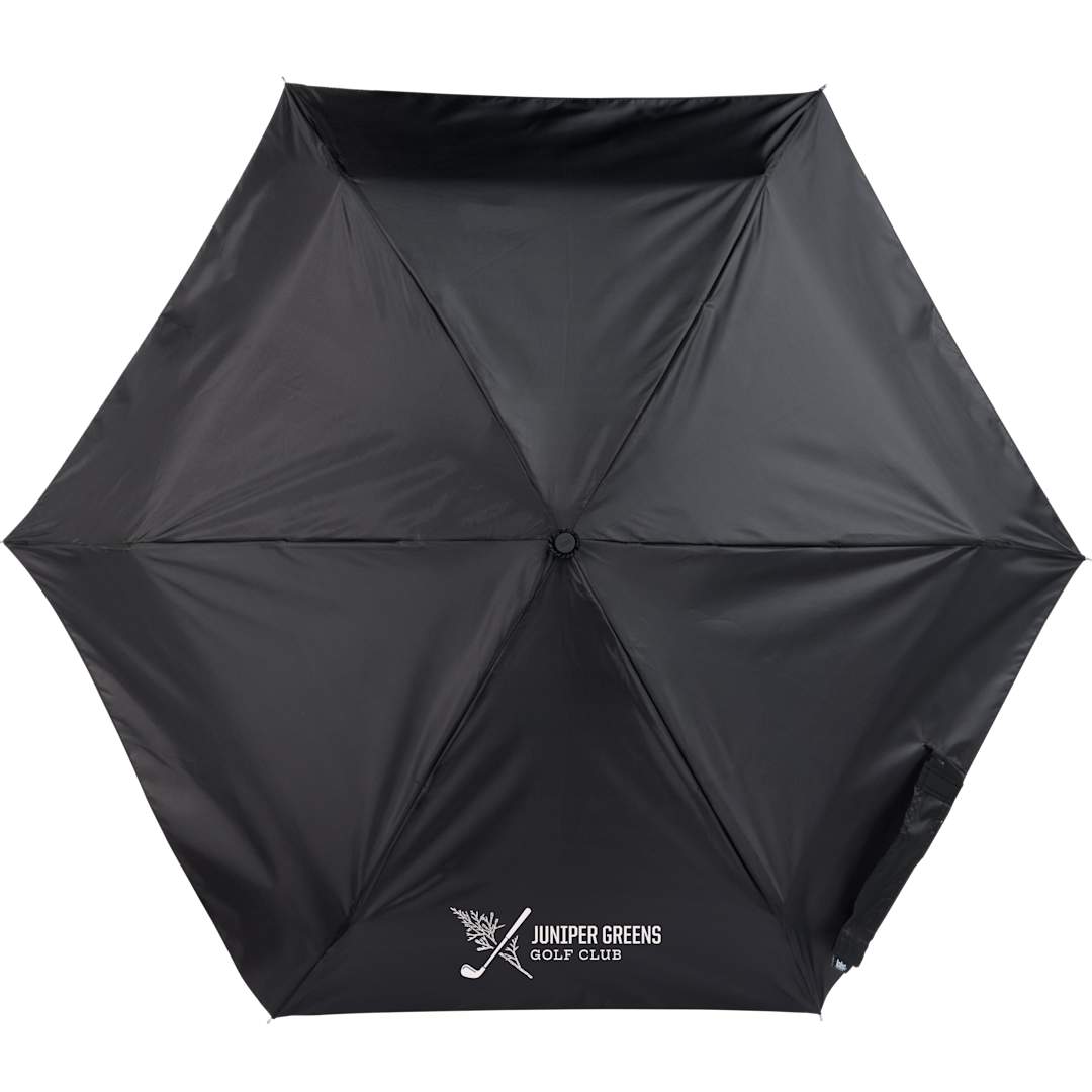 Front View of Black totes® 38" Mini Travel Umbrella