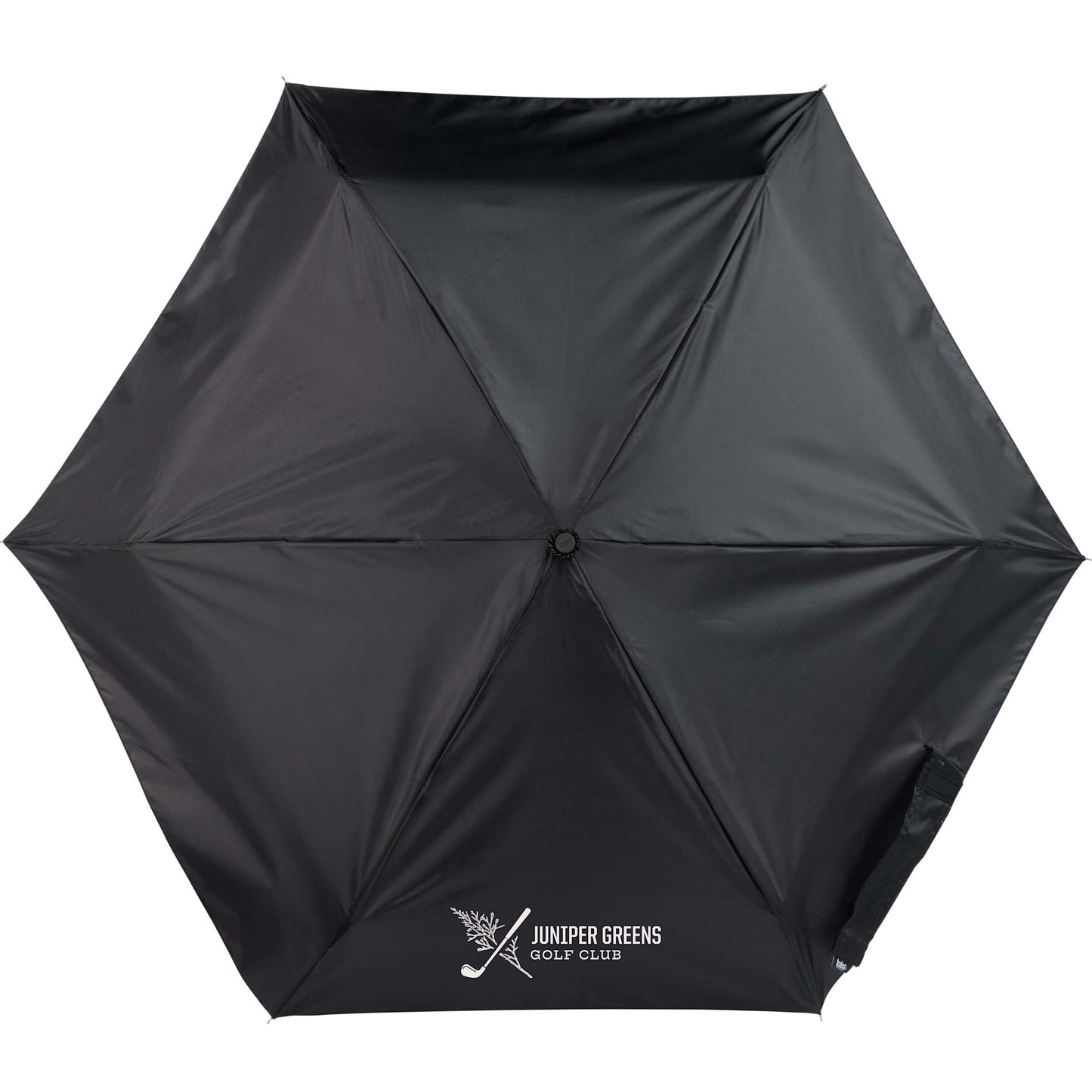 Front View of Black totes® 38" Mini Travel Umbrella