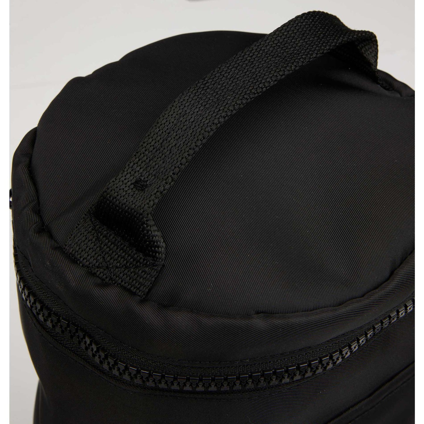 Front View of Black Wellable Recycled Round Travel Case