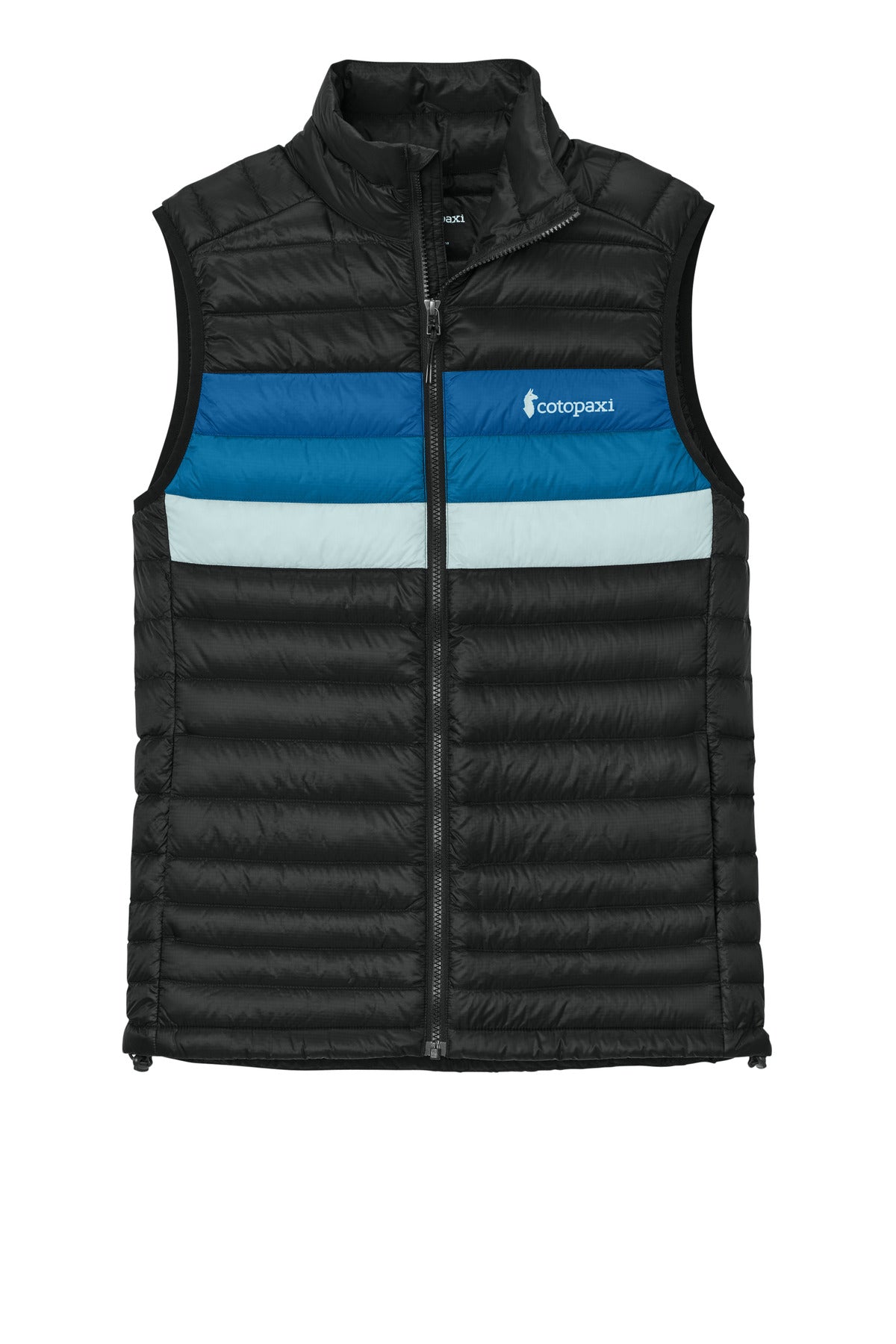 Front View of Black/Atl Cotopaxi Fuego Down Vest COTOM1689