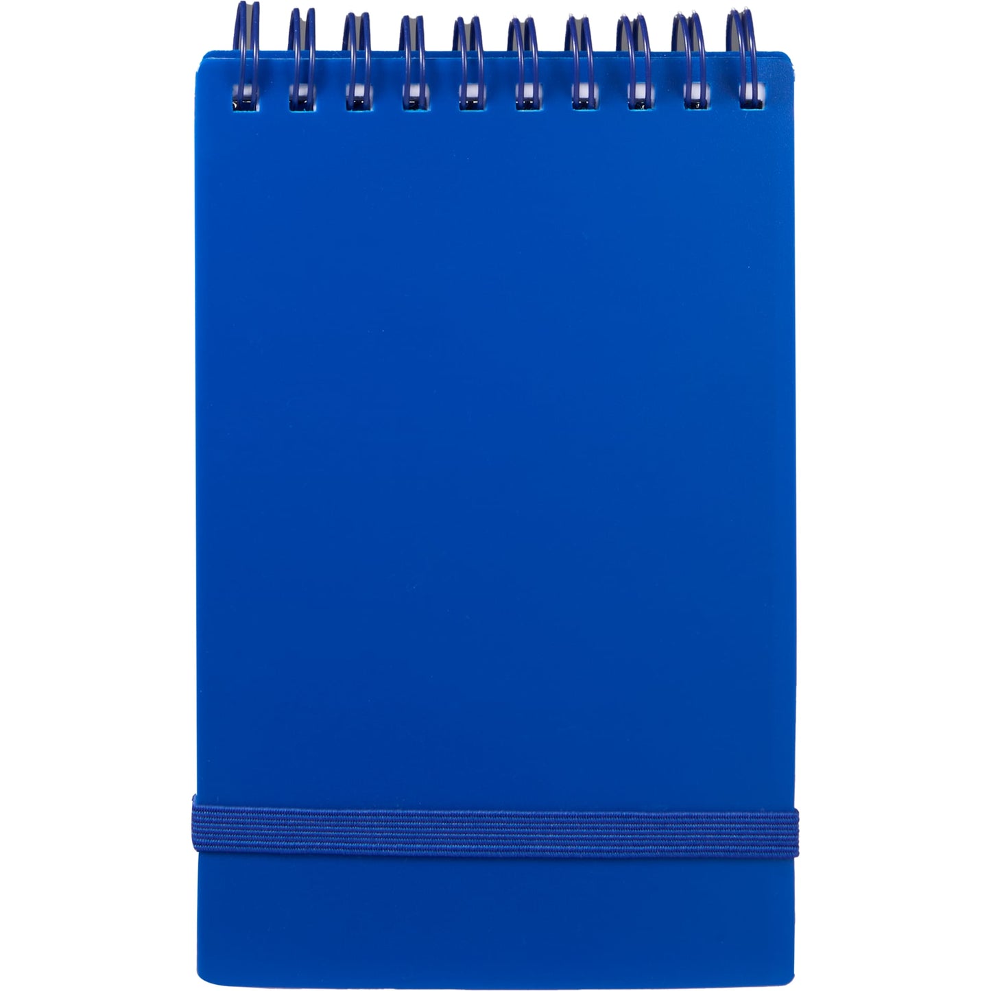 Front View of Blue 3" x 5" Recycled Stand Up Pocket Jotter plain