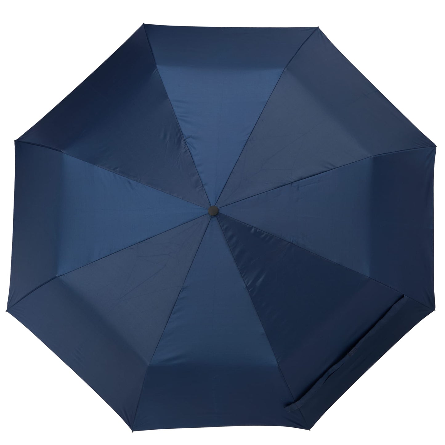 Front View of Blue 42" Folding Auto Open/Close Umbrella plain