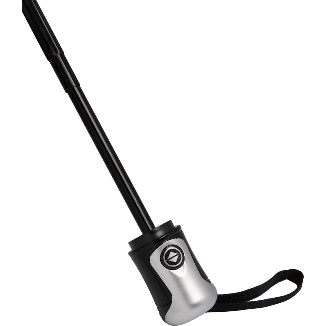 Front View of Blue 42" Folding Auto Open/Close Umbrella